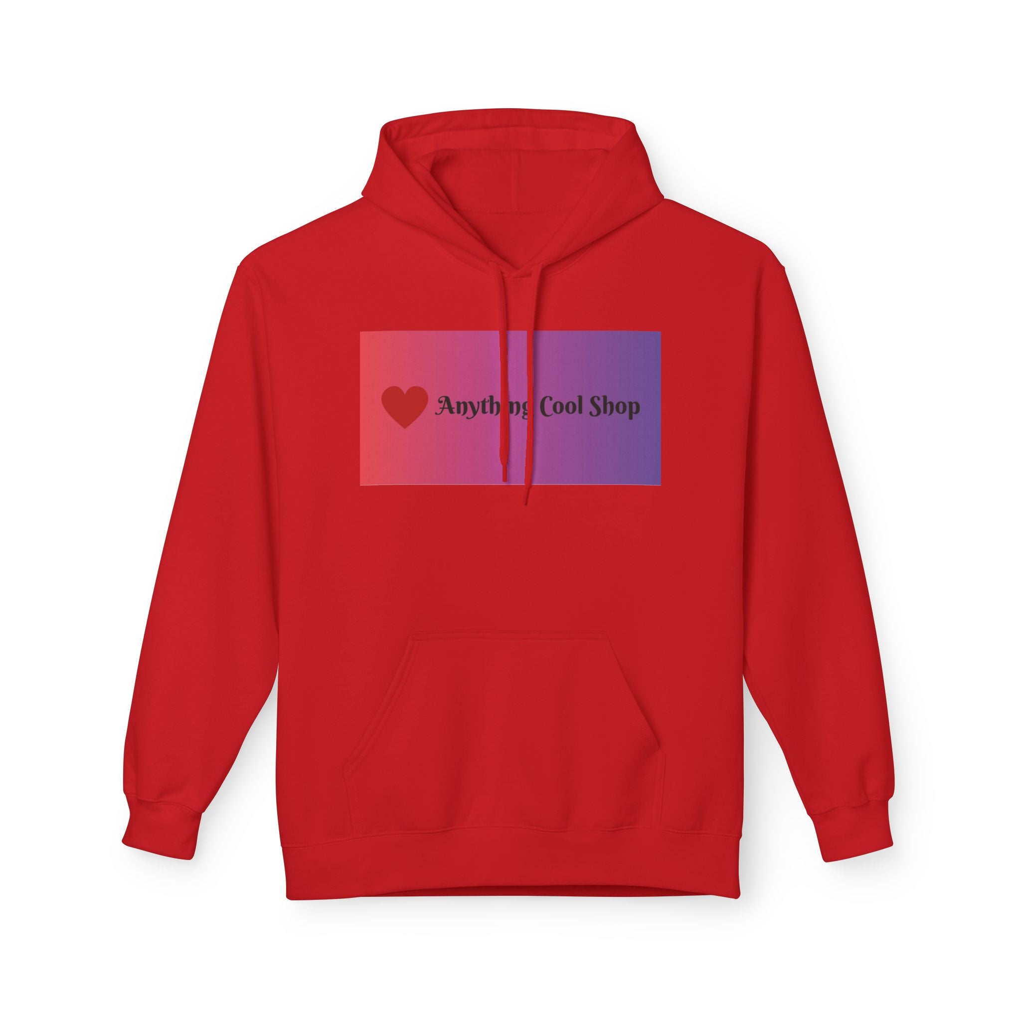 Cool Shop Logo Hoodie — Gradient Heart Graphic Pullover