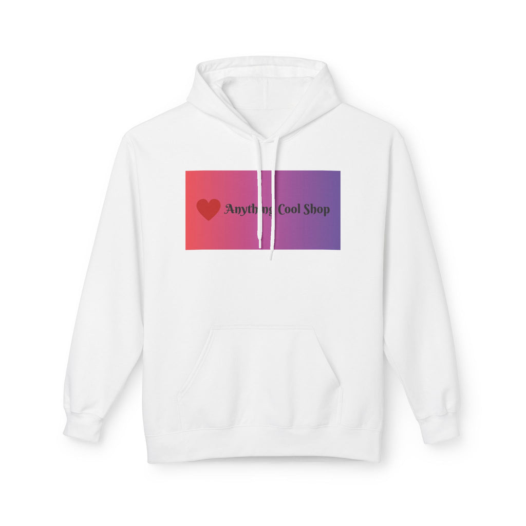 Cool Shop Logo Hoodie — Gradient Heart Graphic Pullover