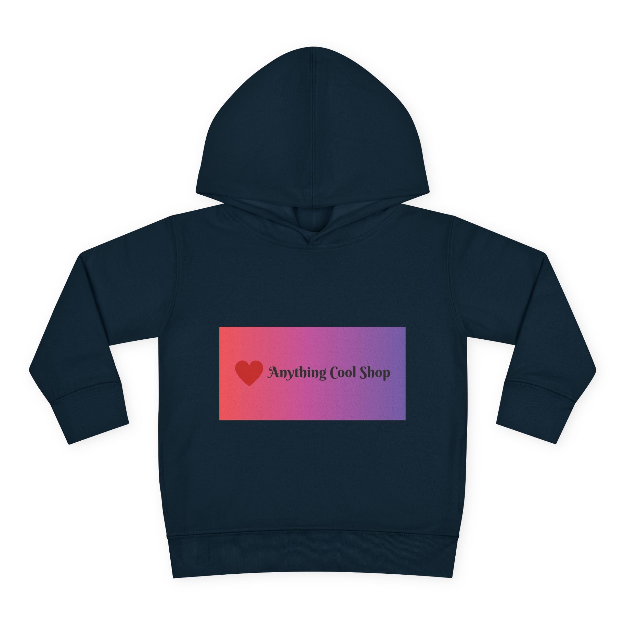 Toddler Hoodie with Gradient Heart Logo — "Anything Cool Shop" Fleece Pullover