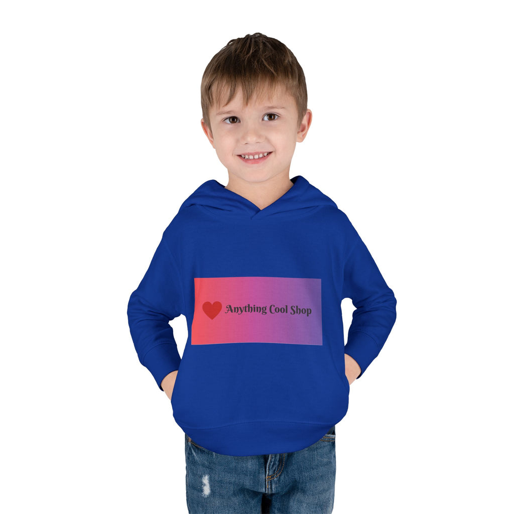 Toddler Hoodie with Gradient Heart Logo — "Anything Cool Shop" Fleece Pullover