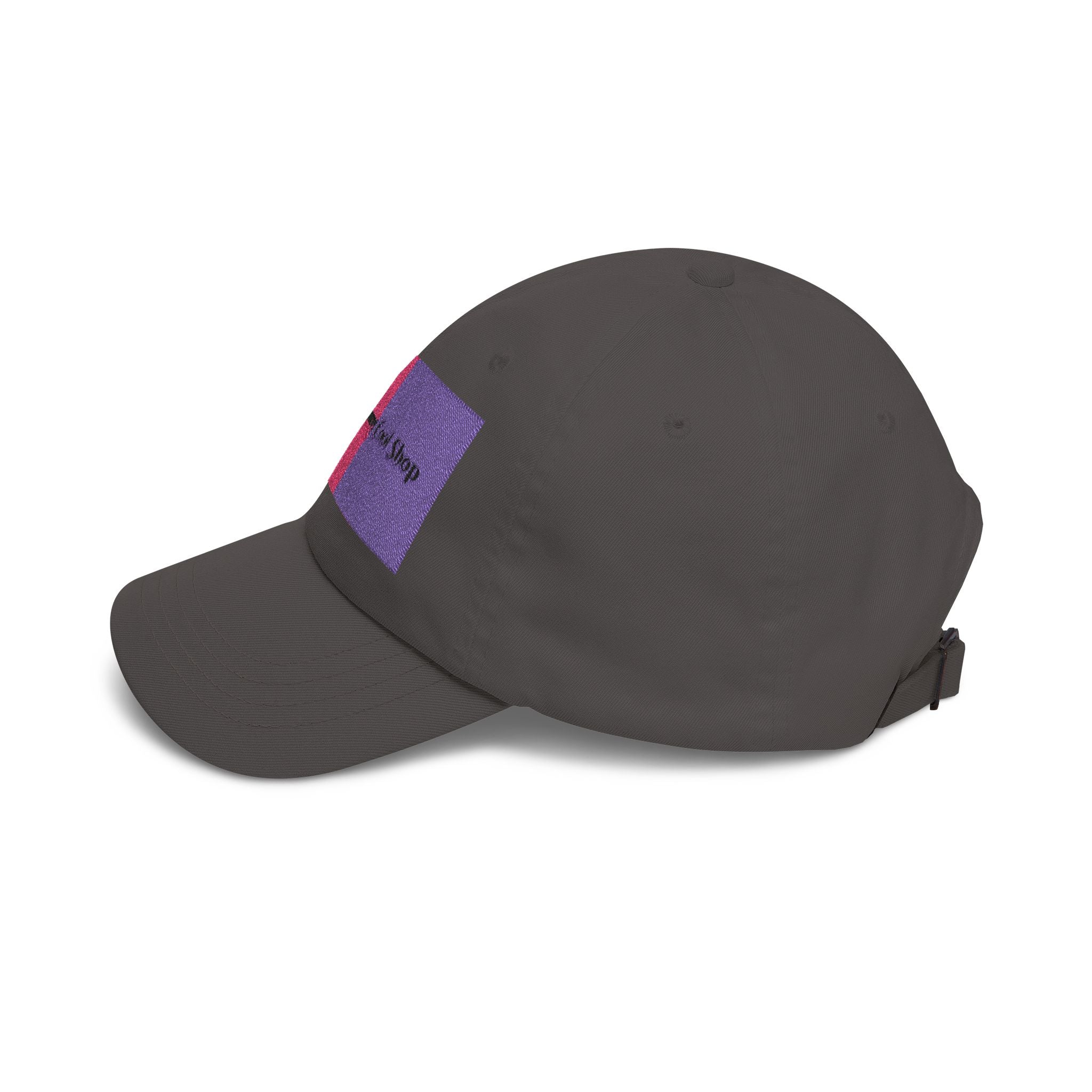 Dad Cap — Pink & Purple Heart Patch Embroidered "Anything Cool Stuff"