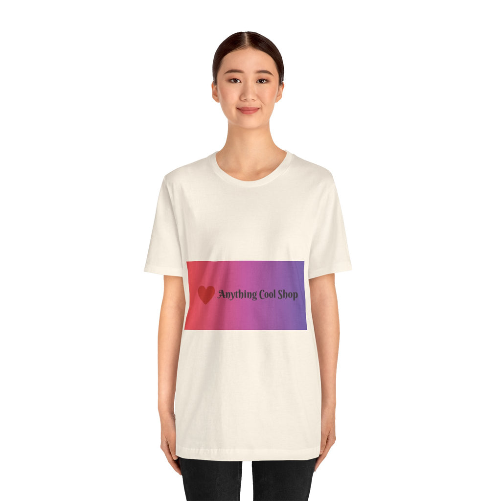T-Shirt — "Anything Cool Shop" Gradient Logo Tee