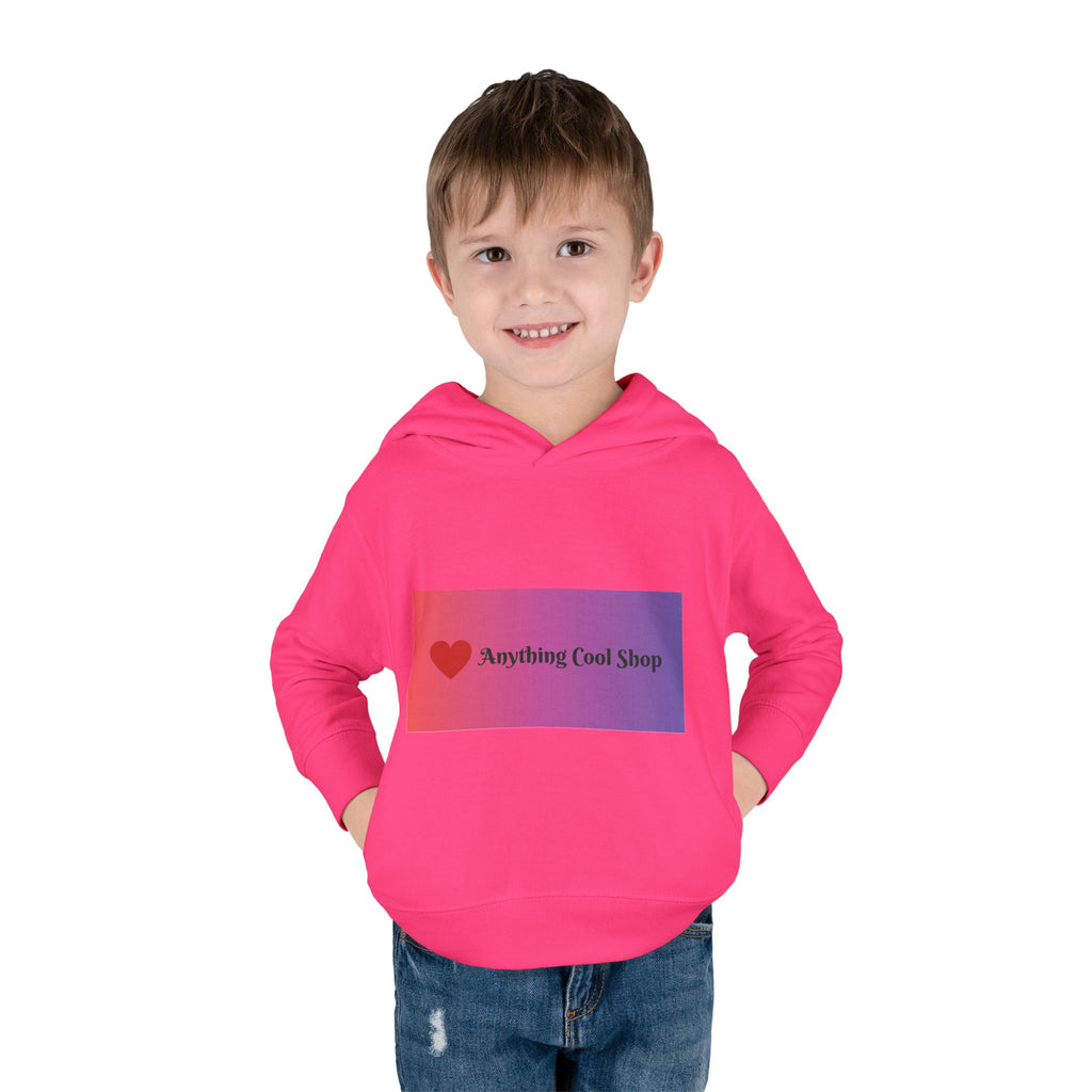 Toddler Hoodie with Gradient Heart Logo — "Anything Cool Shop" Fleece Pullover
