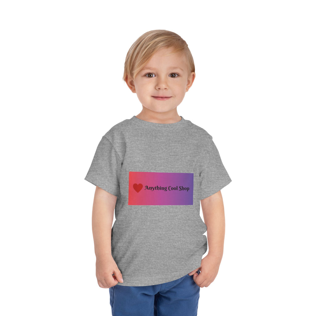 Toddler Tee - "Anything Cool Shop" Heart Logo Gradient Kids Shirt