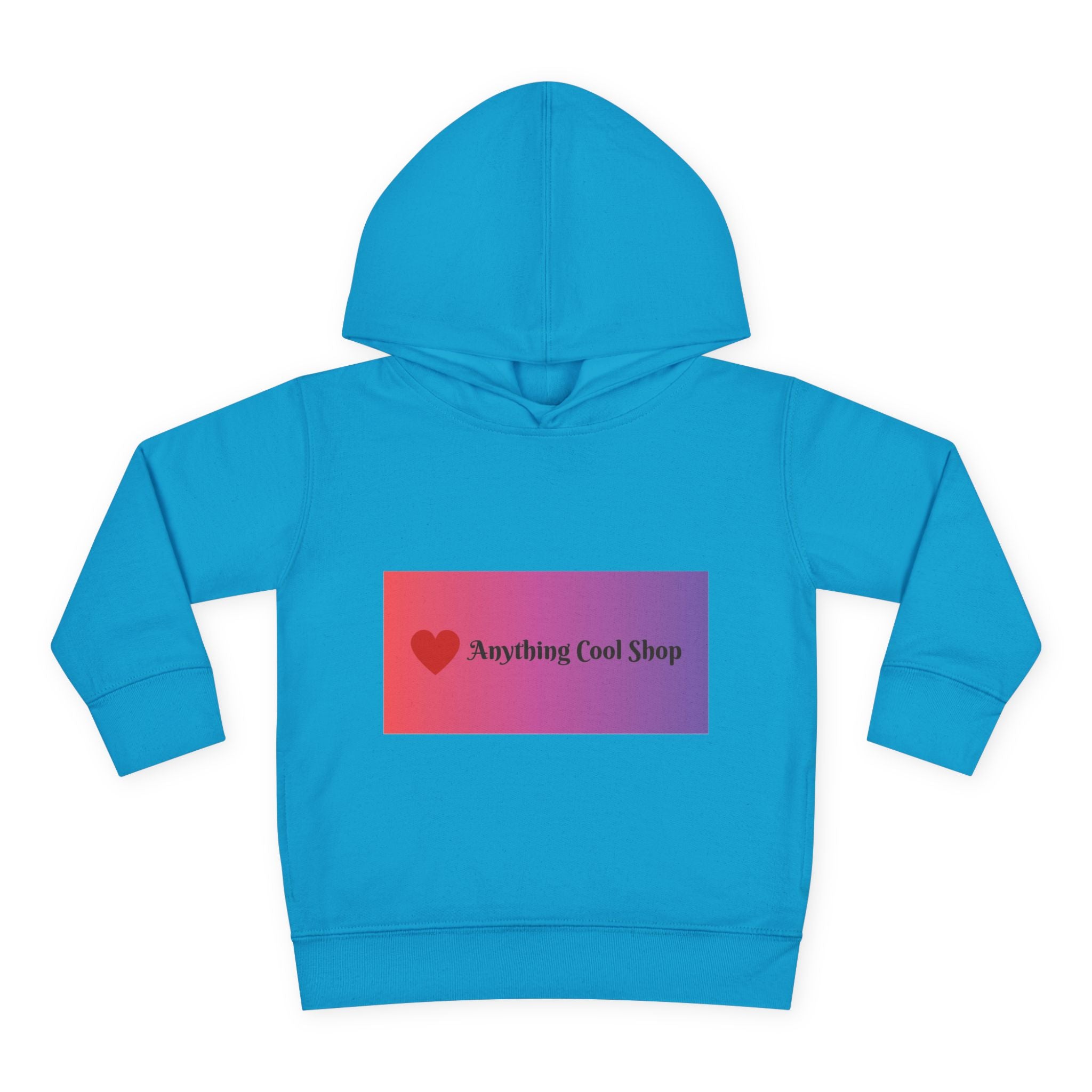 Toddler Hoodie with Gradient Heart Logo — "Anything Cool Shop" Fleece Pullover