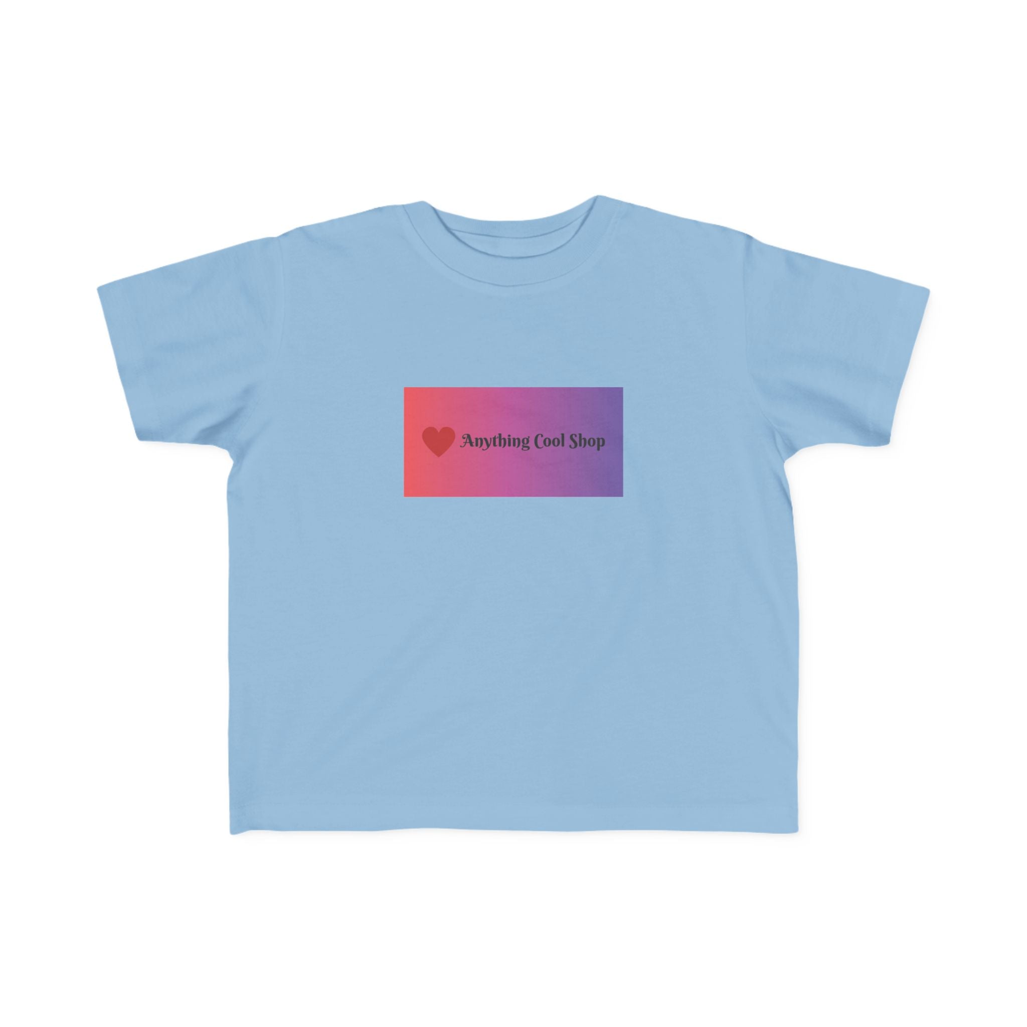 Toddler Tee — "Anything Cool Tho?" Gradient Heart Kids T‑Shirt