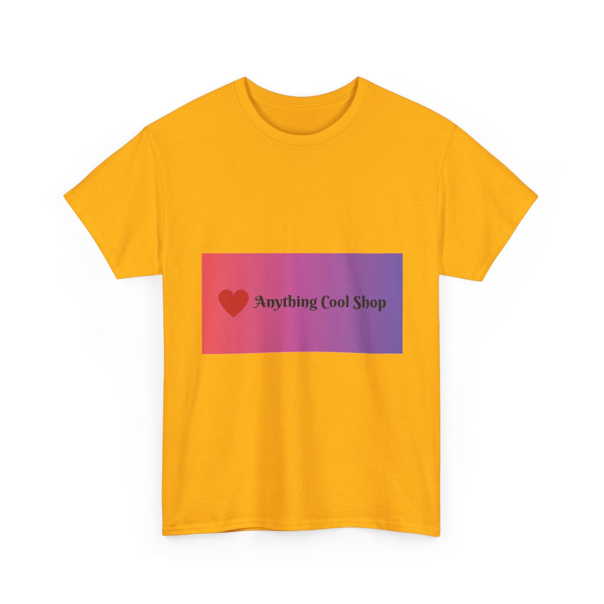 Graphic Tee — 'Anything Cool Shop' Heart Gradient Logo