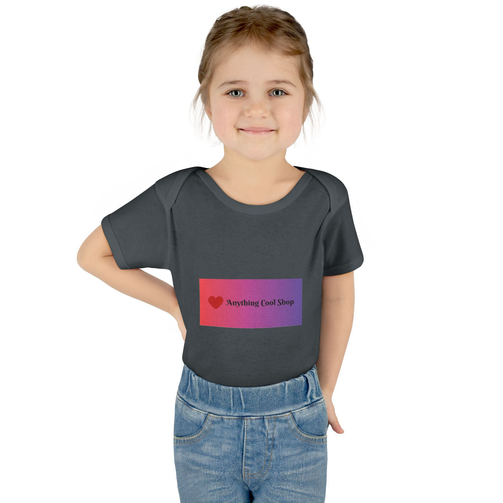 Infant Bodysuit - Gradient Heart Logo "Anything Cool Shop" Baby Onesie