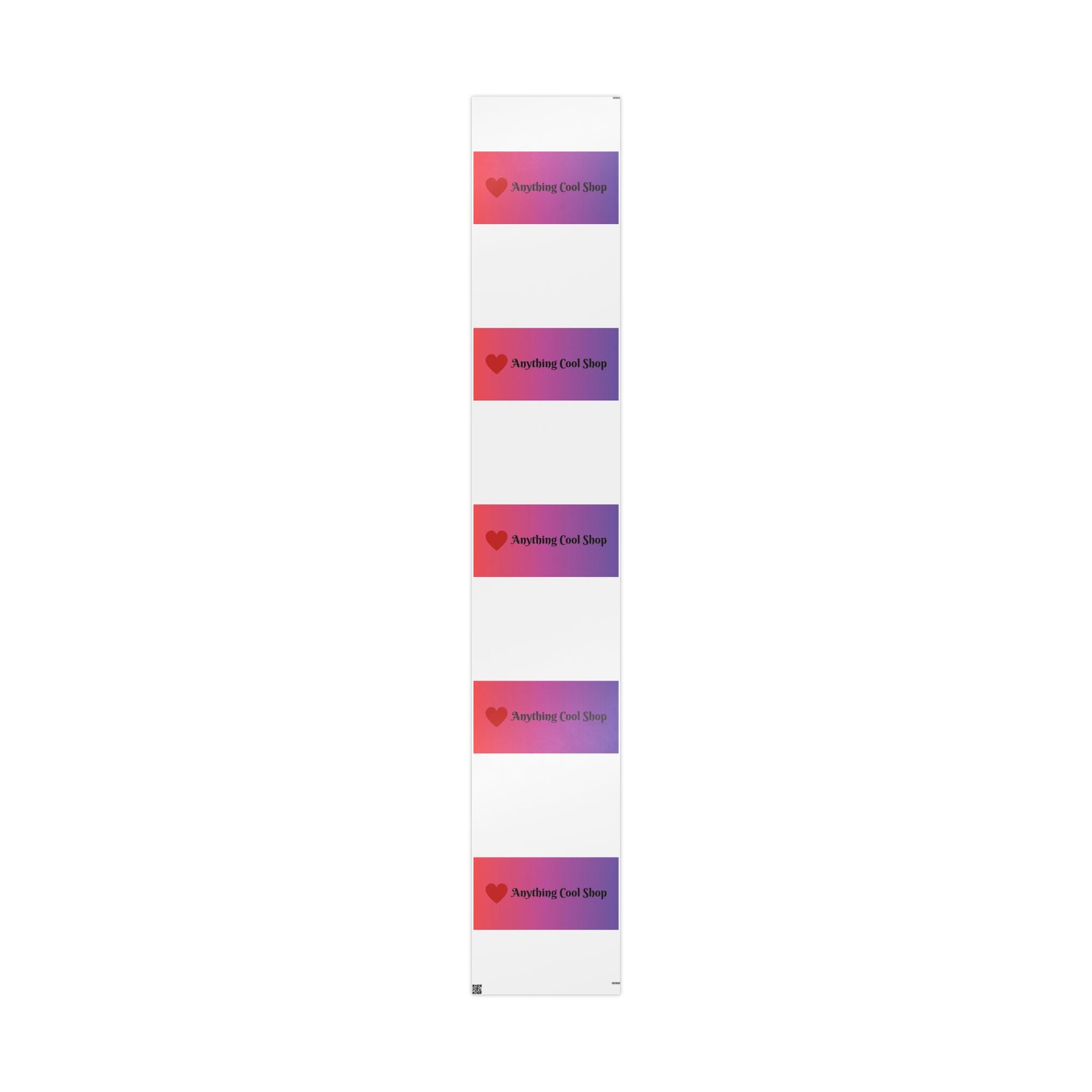 Custom Gradient Heart Wrapping Paper Roll – “Nothing but Love” Gift Wrap