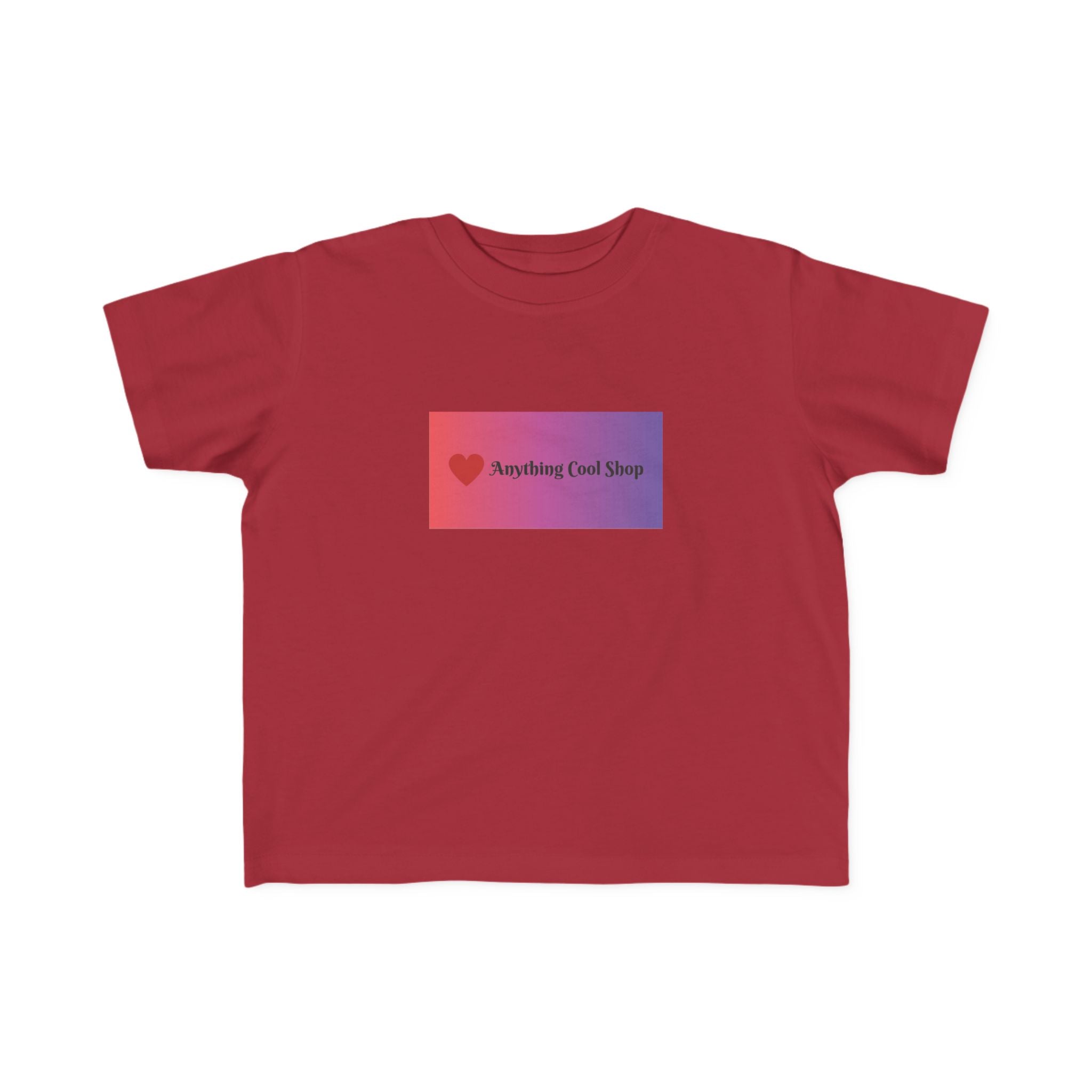 Toddler Tee — "Anything Cool Tho?" Gradient Heart Kids T‑Shirt
