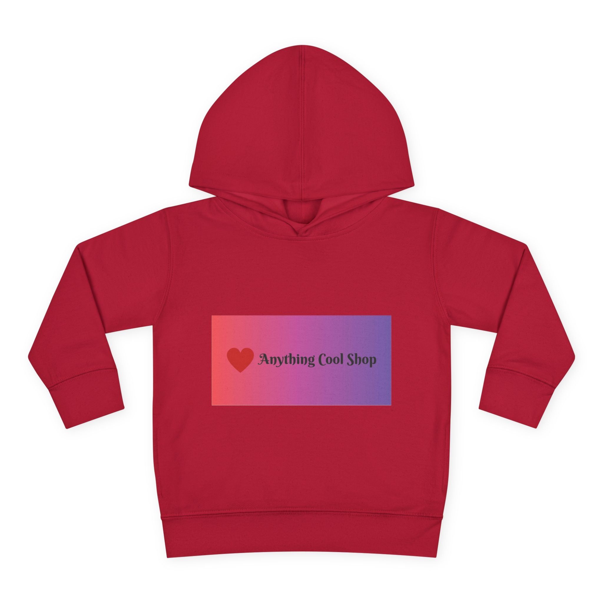 Toddler Hoodie with Gradient Heart Logo — "Anything Cool Shop" Fleece Pullover