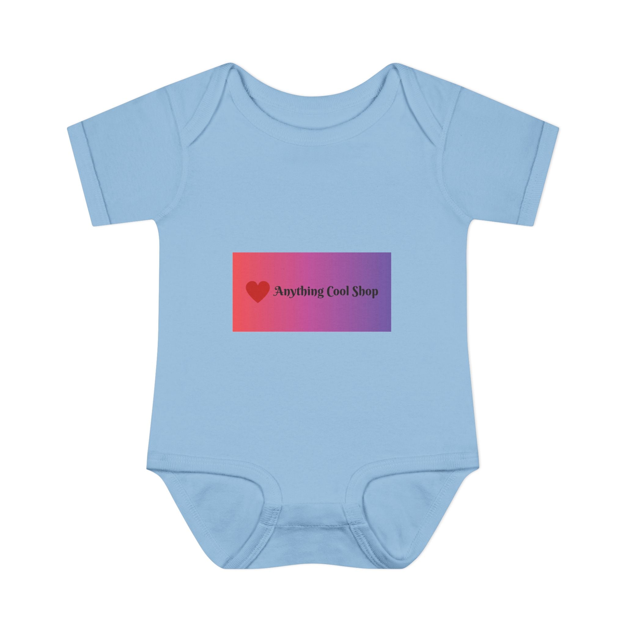 Infant Bodysuit - Gradient Heart Logo "Anything Cool Shop" Baby Onesie