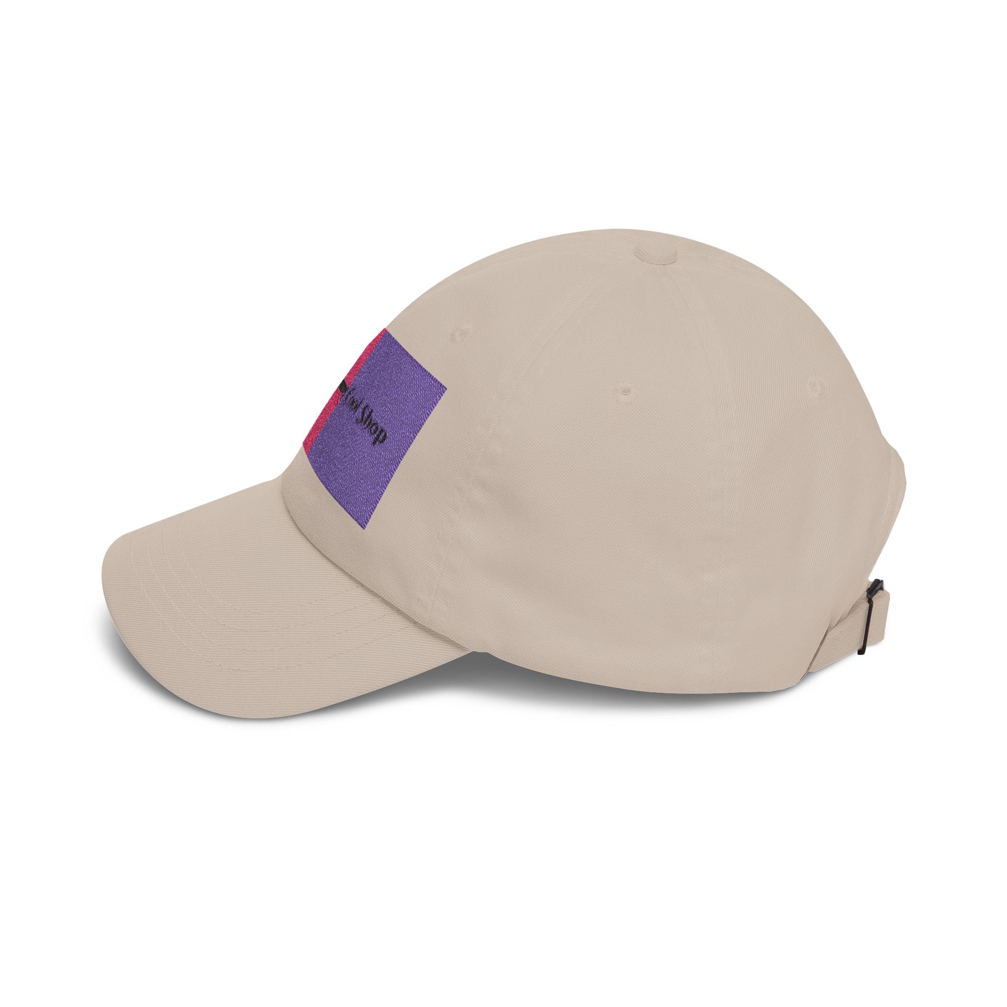 Dad Cap — Pink & Purple Heart Patch Embroidered "Anything Cool Stuff"