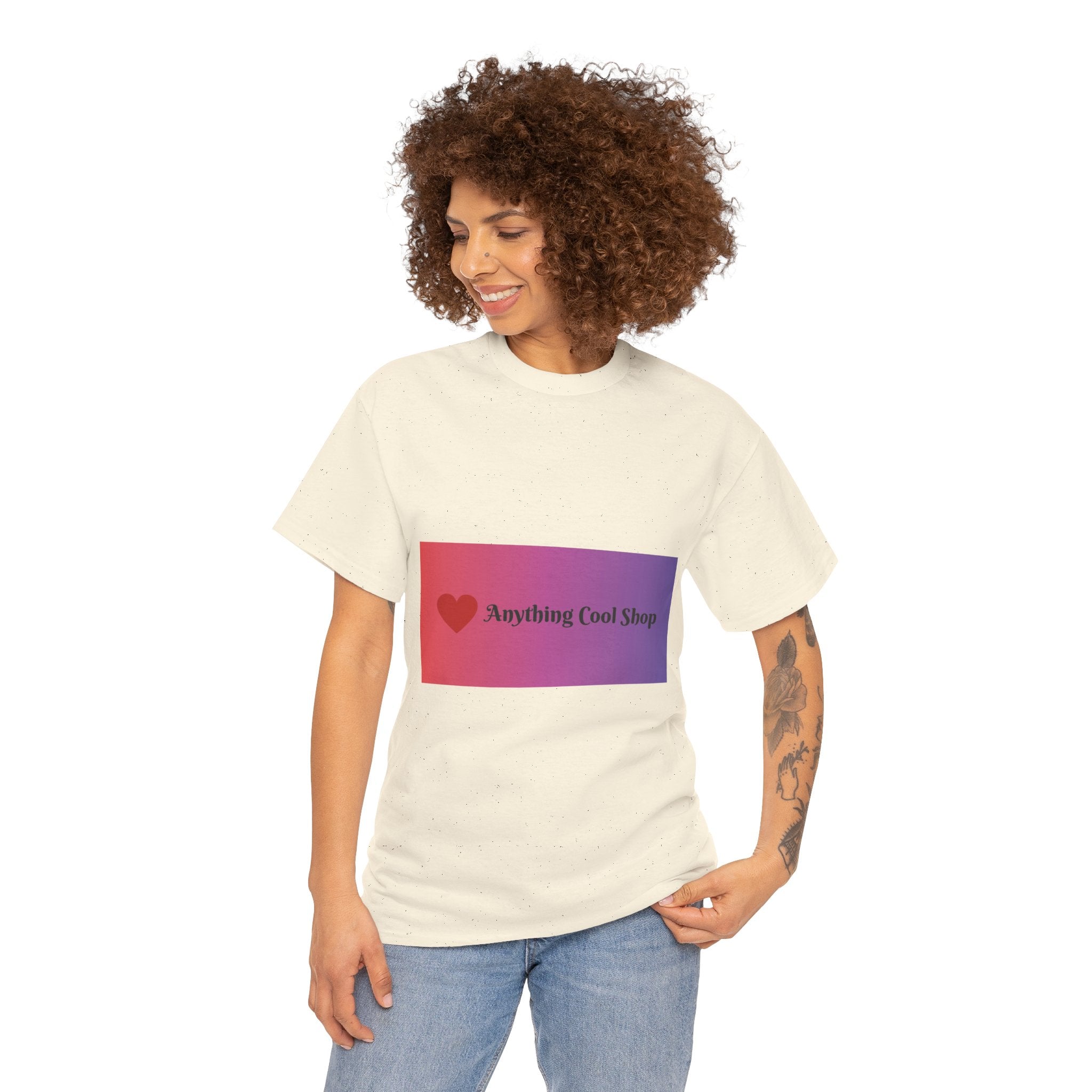 Graphic Tee — 'Anything Cool Shop' Heart Gradient Logo