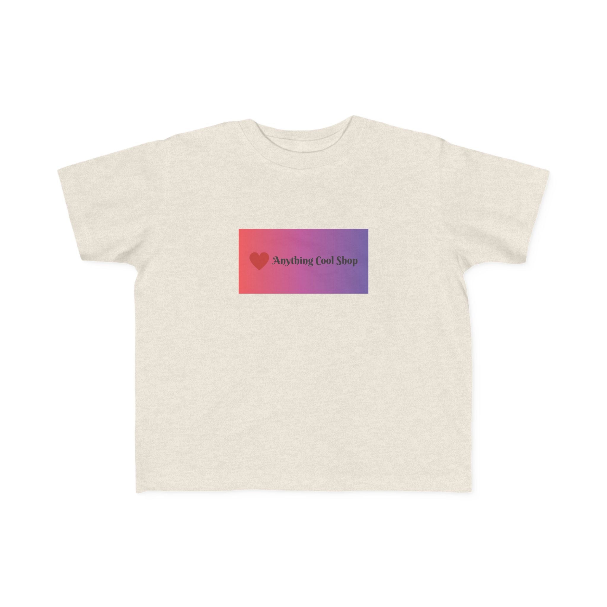 Toddler Tee — "Anything Cool Tho?" Gradient Heart Kids T‑Shirt