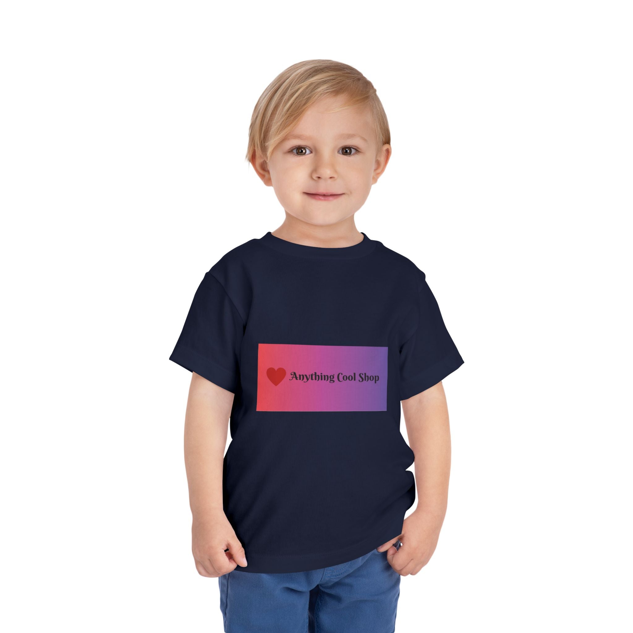 Toddler Tee - "Anything Cool Shop" Heart Logo Gradient Kids Shirt