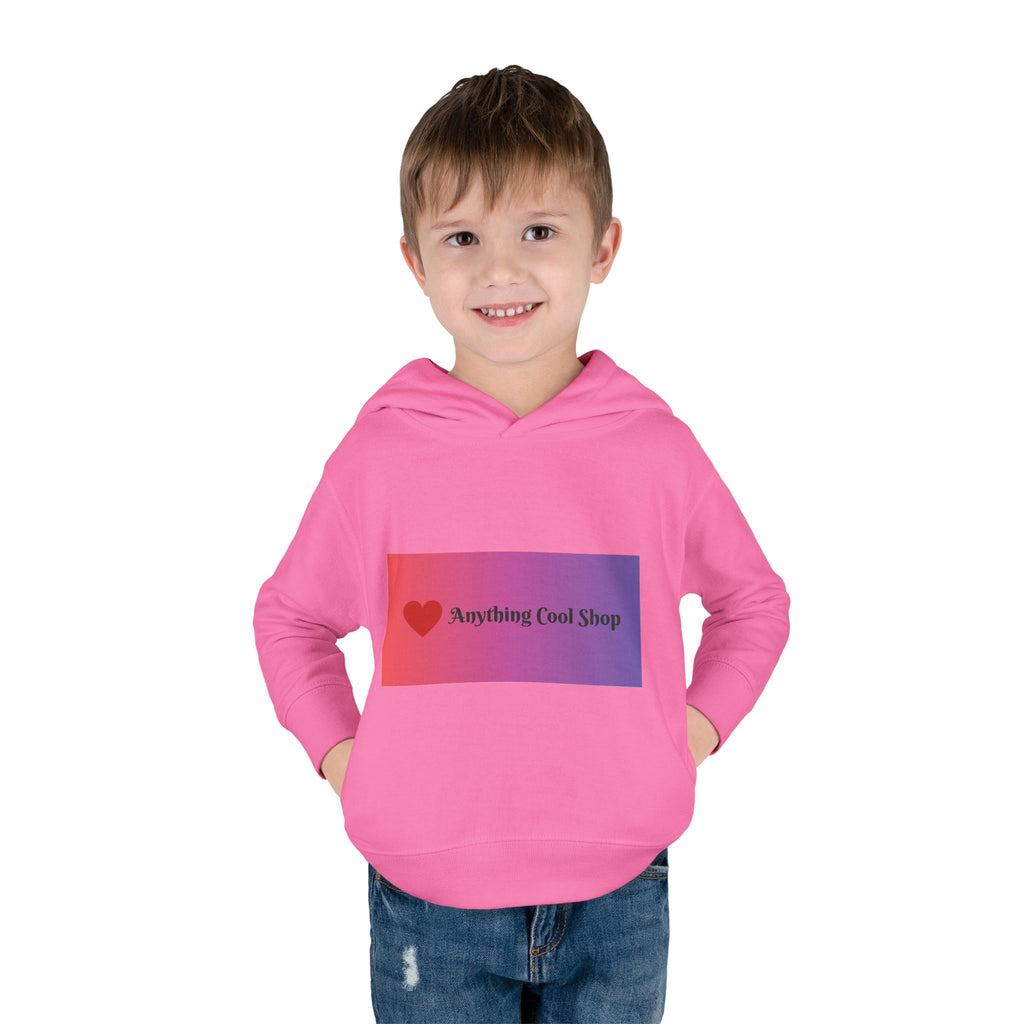 Toddler Hoodie with Gradient Heart Logo — "Anything Cool Shop" Fleece Pullover