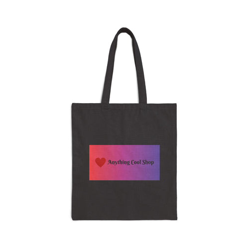 Canvas Tote Bag — Gradient 'Anything Cool Shop' Logo Tote