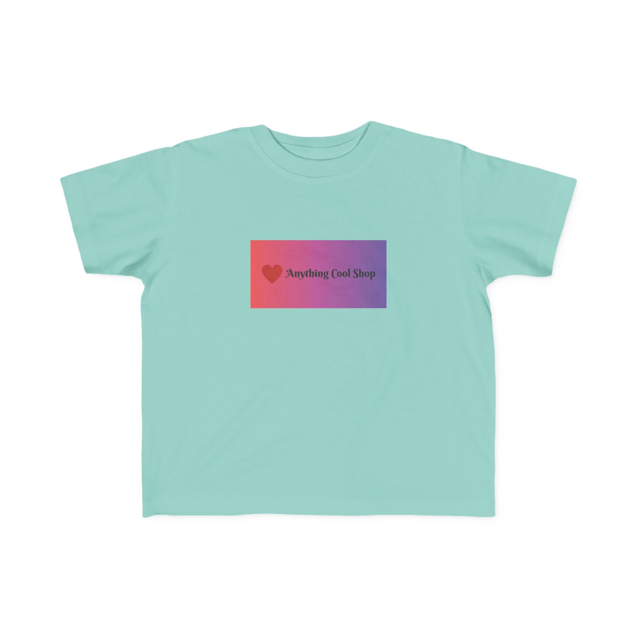 Toddler Tee — "Anything Cool Tho?" Gradient Heart Kids T‑Shirt