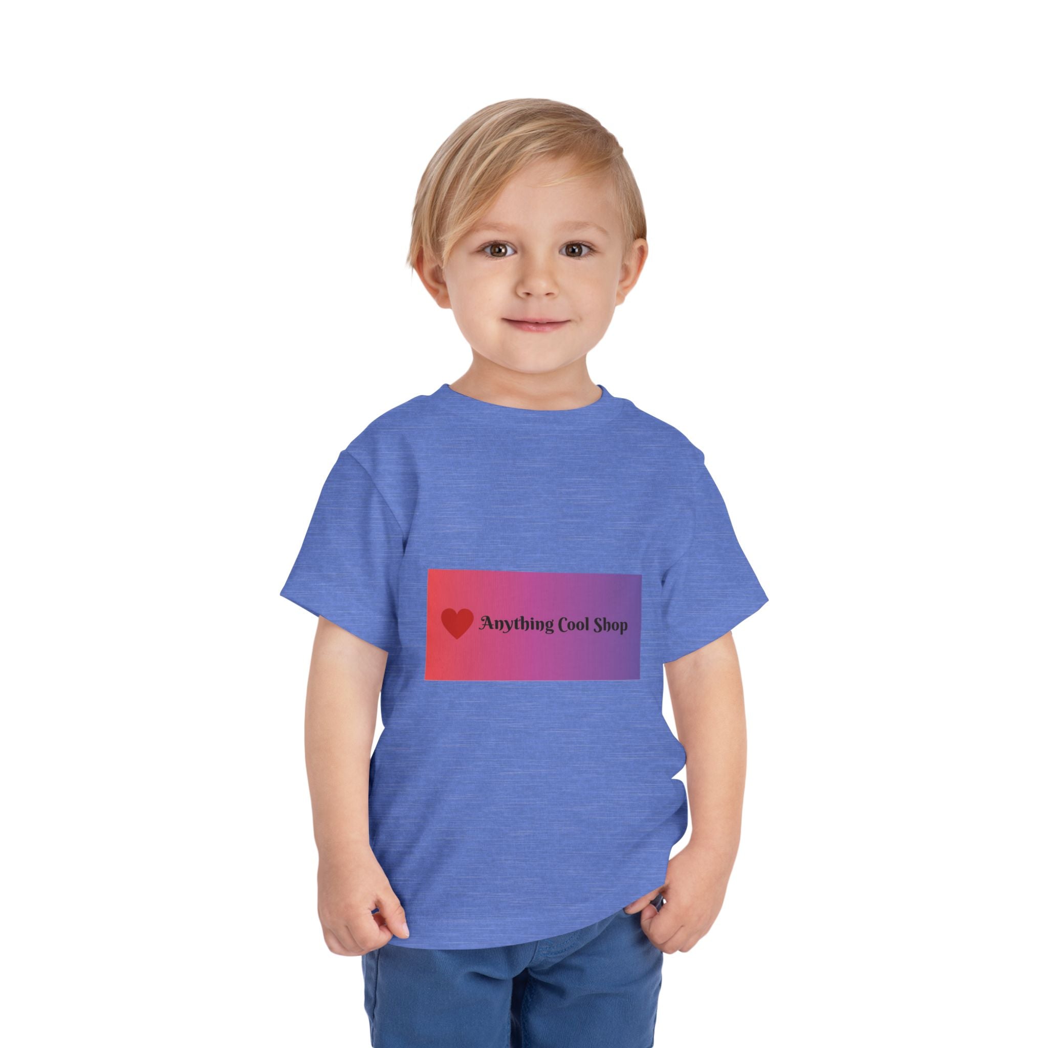 Toddler Tee - "Anything Cool Shop" Heart Logo Gradient Kids Shirt
