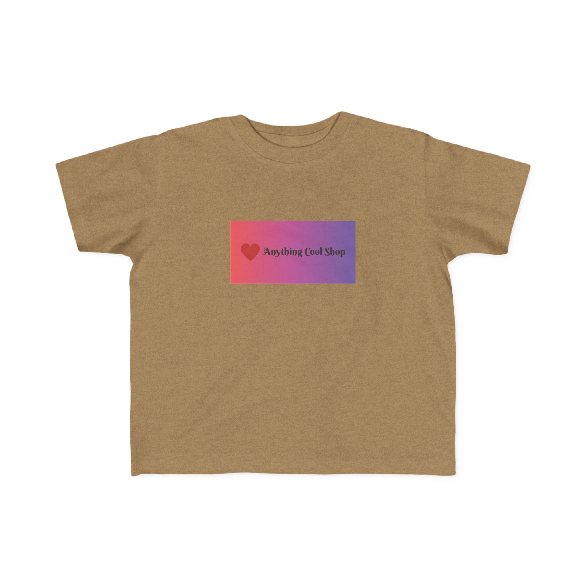 Toddler Tee — "Anything Cool Tho?" Gradient Heart Kids T‑Shirt