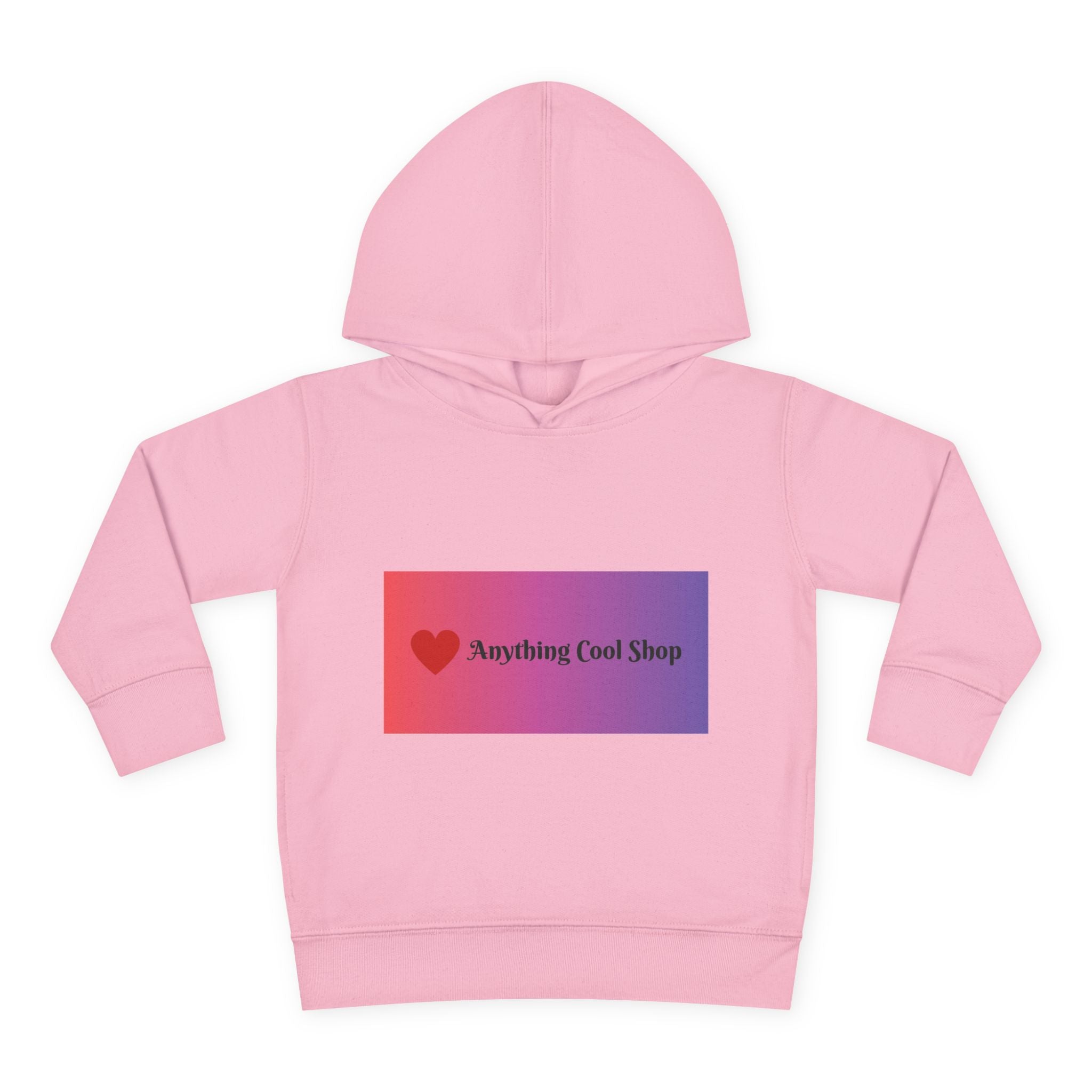 Toddler Hoodie with Gradient Heart Logo — "Anything Cool Shop" Fleece Pullover