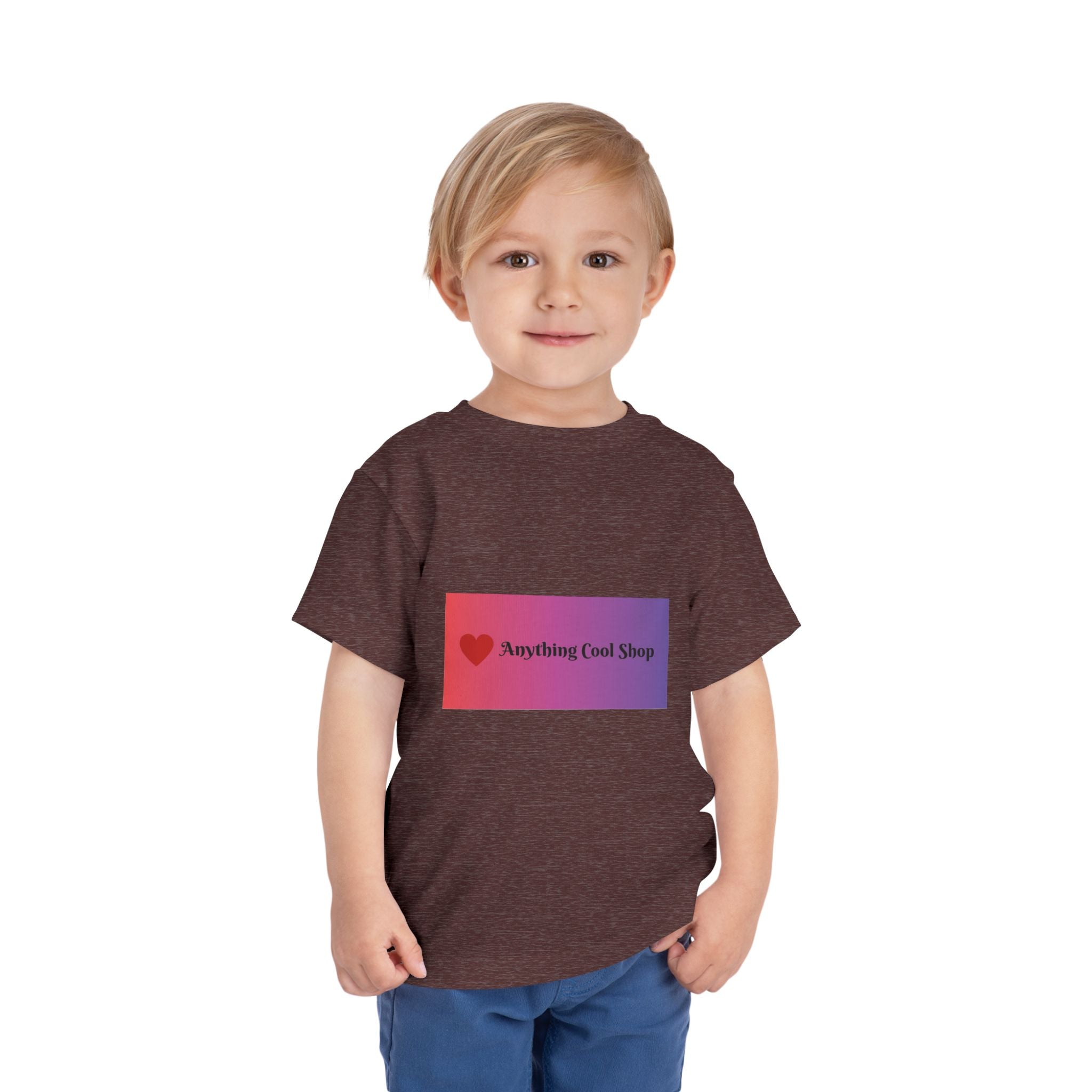 Toddler Tee - "Anything Cool Shop" Heart Logo Gradient Kids Shirt