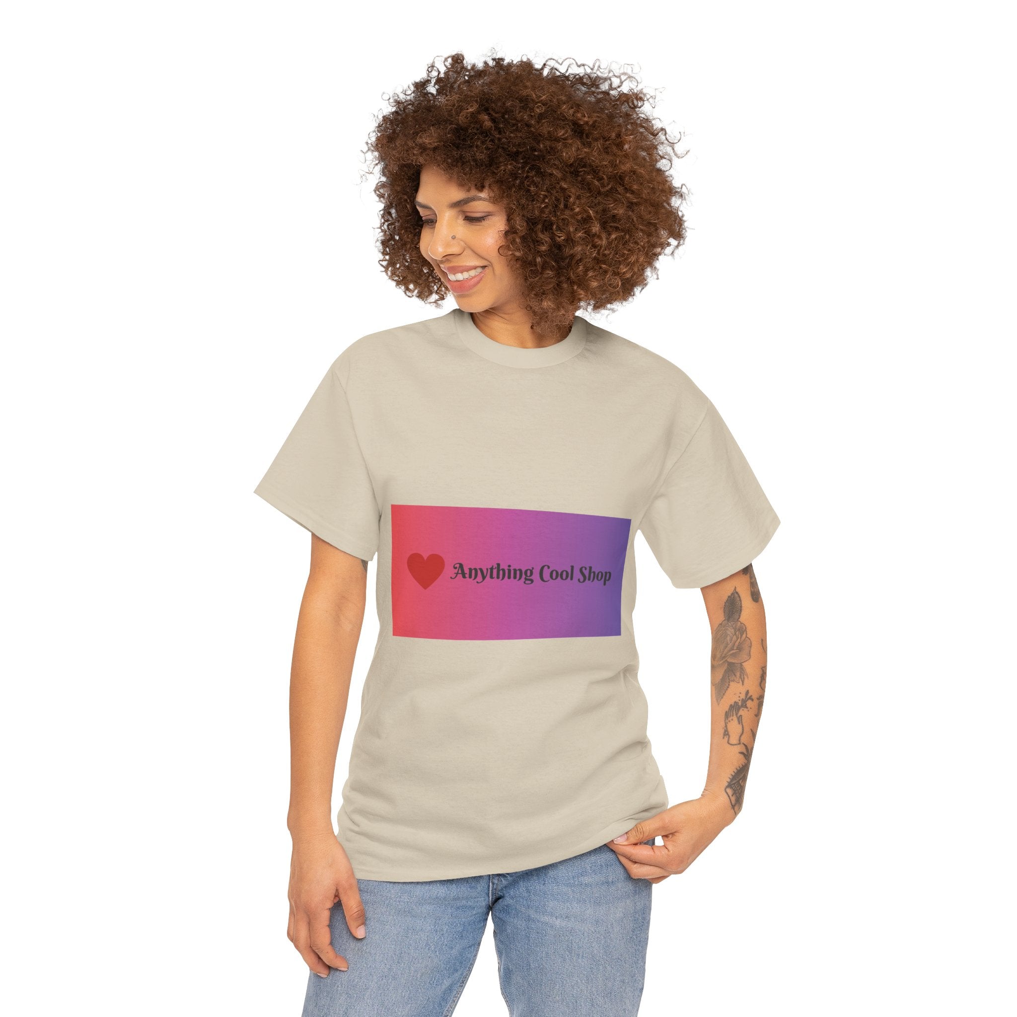 Graphic Tee — 'Anything Cool Shop' Heart Gradient Logo