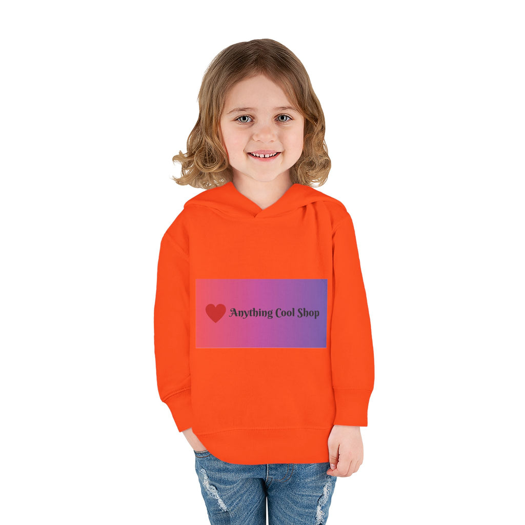 Toddler Hoodie with Gradient Heart Logo — "Anything Cool Shop" Fleece Pullover