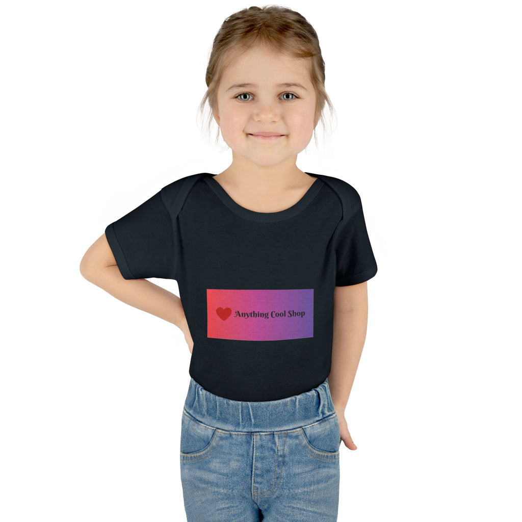 Infant Bodysuit - Gradient Heart Logo "Anything Cool Shop" Baby Onesie
