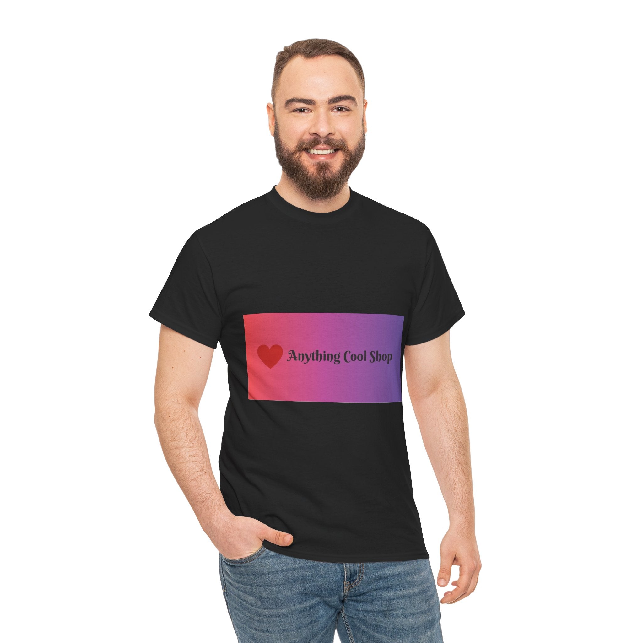 Graphic Tee — 'Anything Cool Shop' Heart Gradient Logo