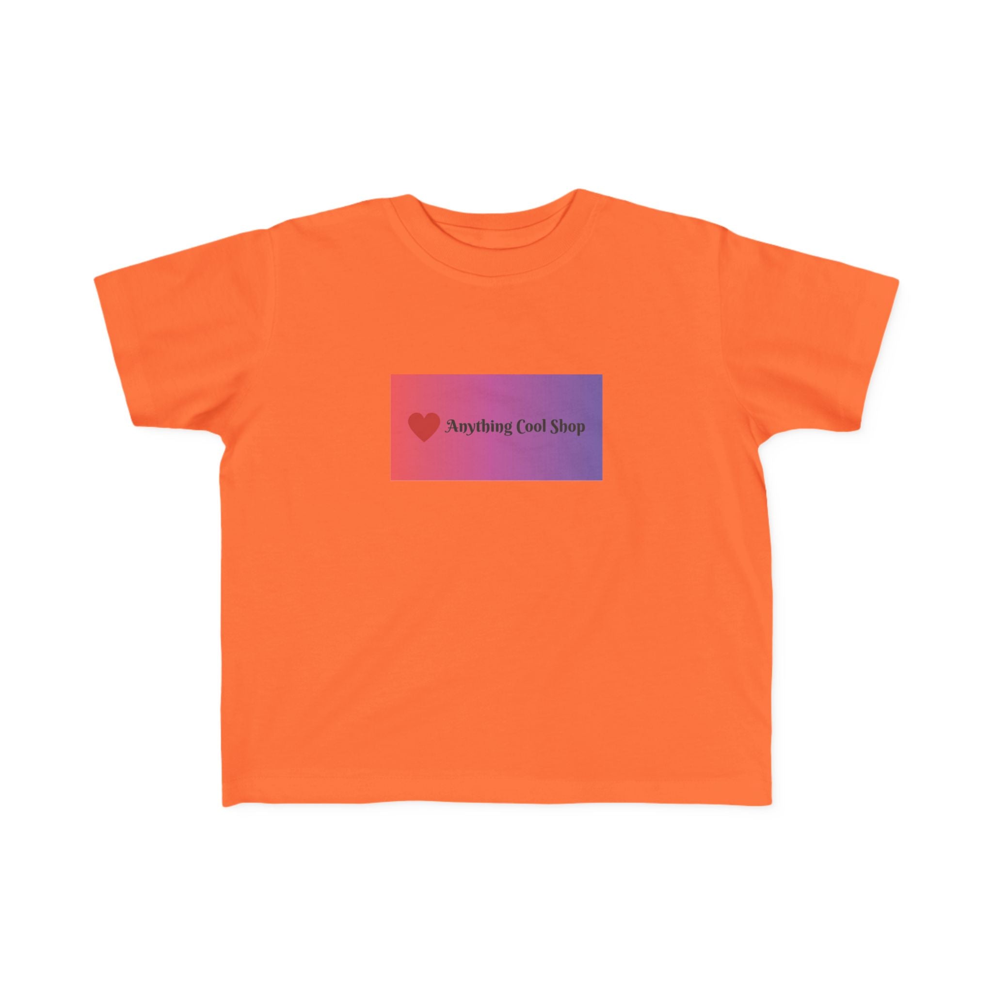Toddler Tee — "Anything Cool Tho?" Gradient Heart Kids T‑Shirt