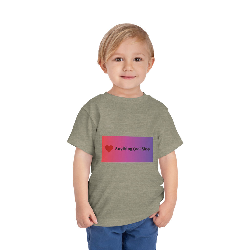 Toddler Tee - "Anything Cool Shop" Heart Logo Gradient Kids Shirt