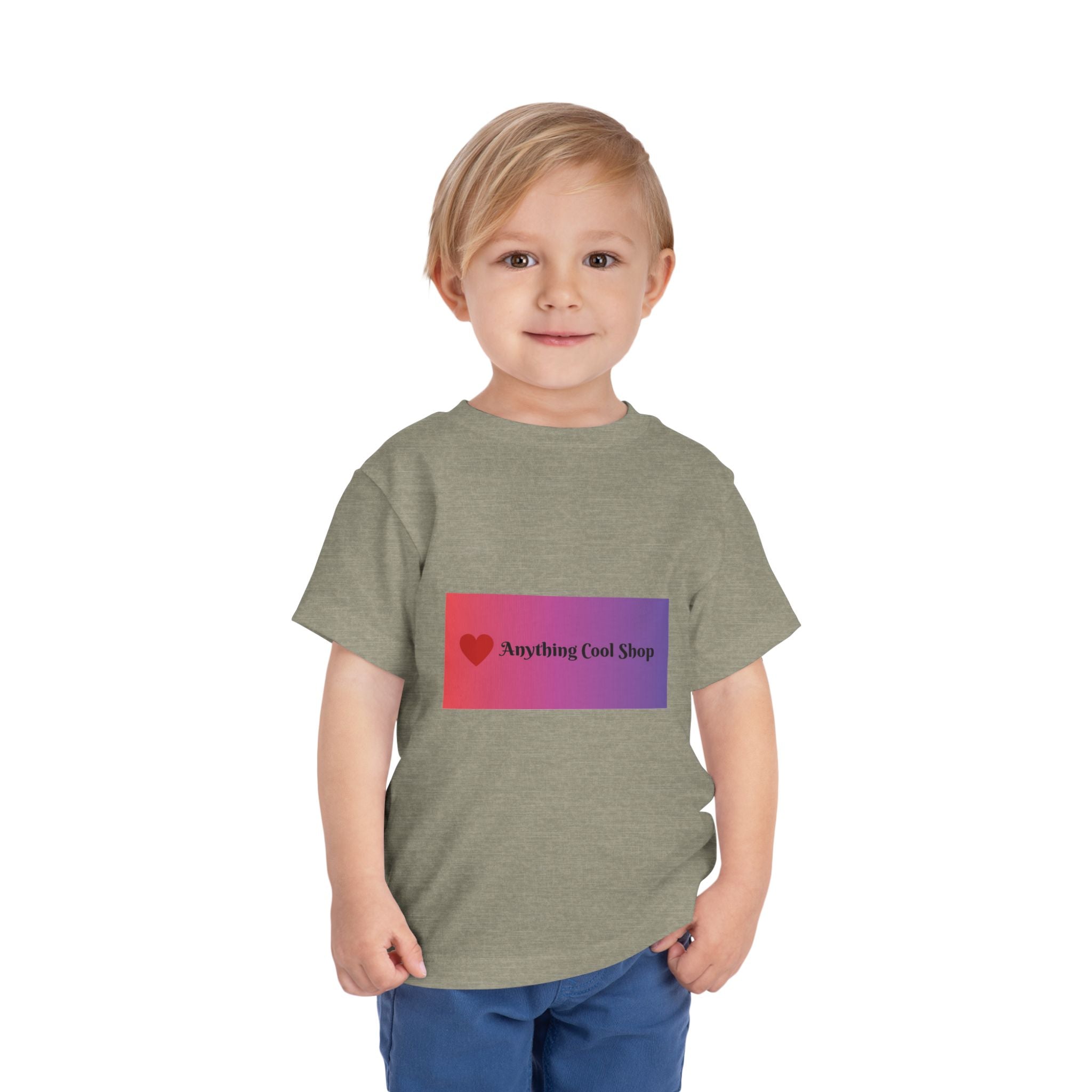 Toddler Tee - "Anything Cool Shop" Heart Logo Gradient Kids Shirt