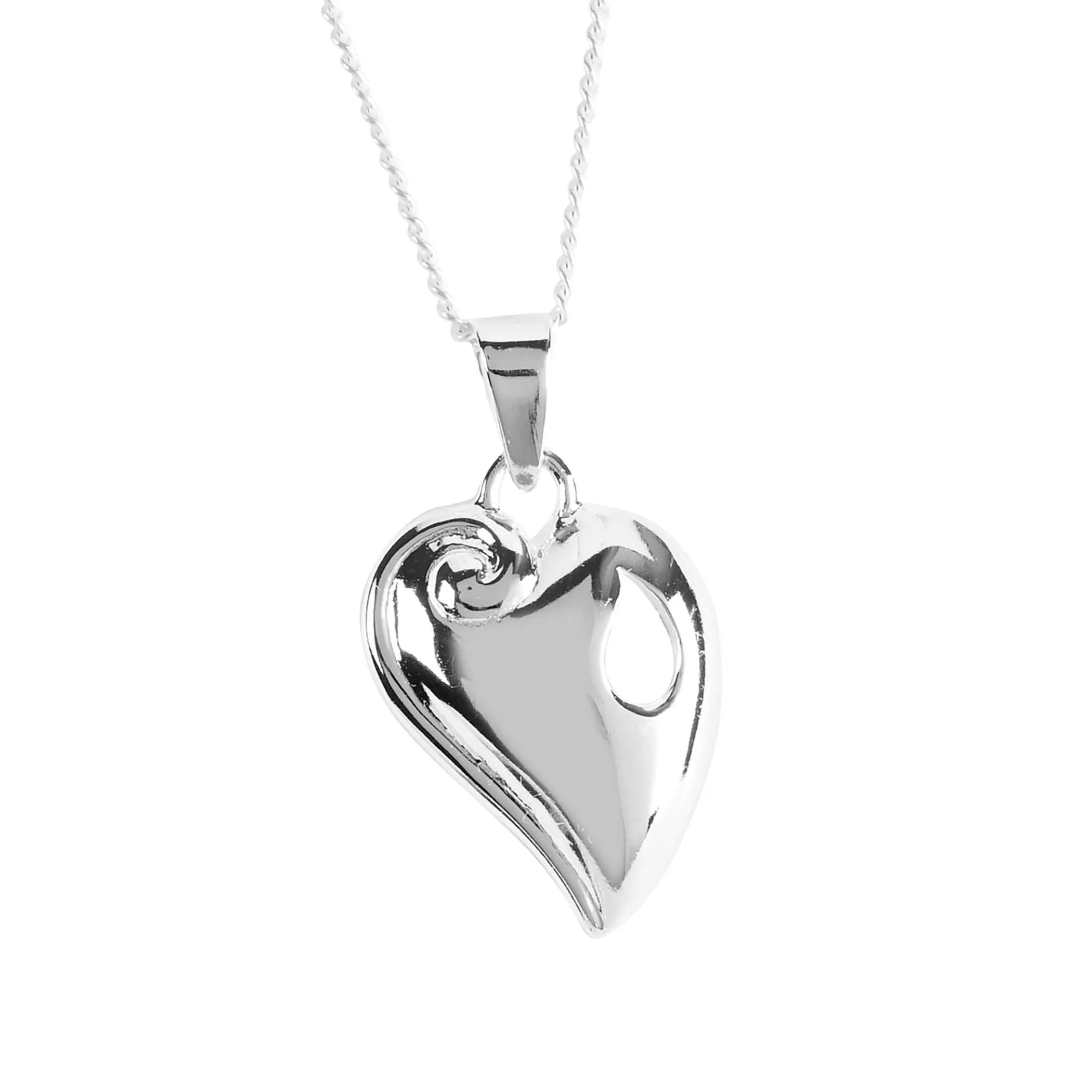 Necklace Reunion Heart Silver-Plated 18L