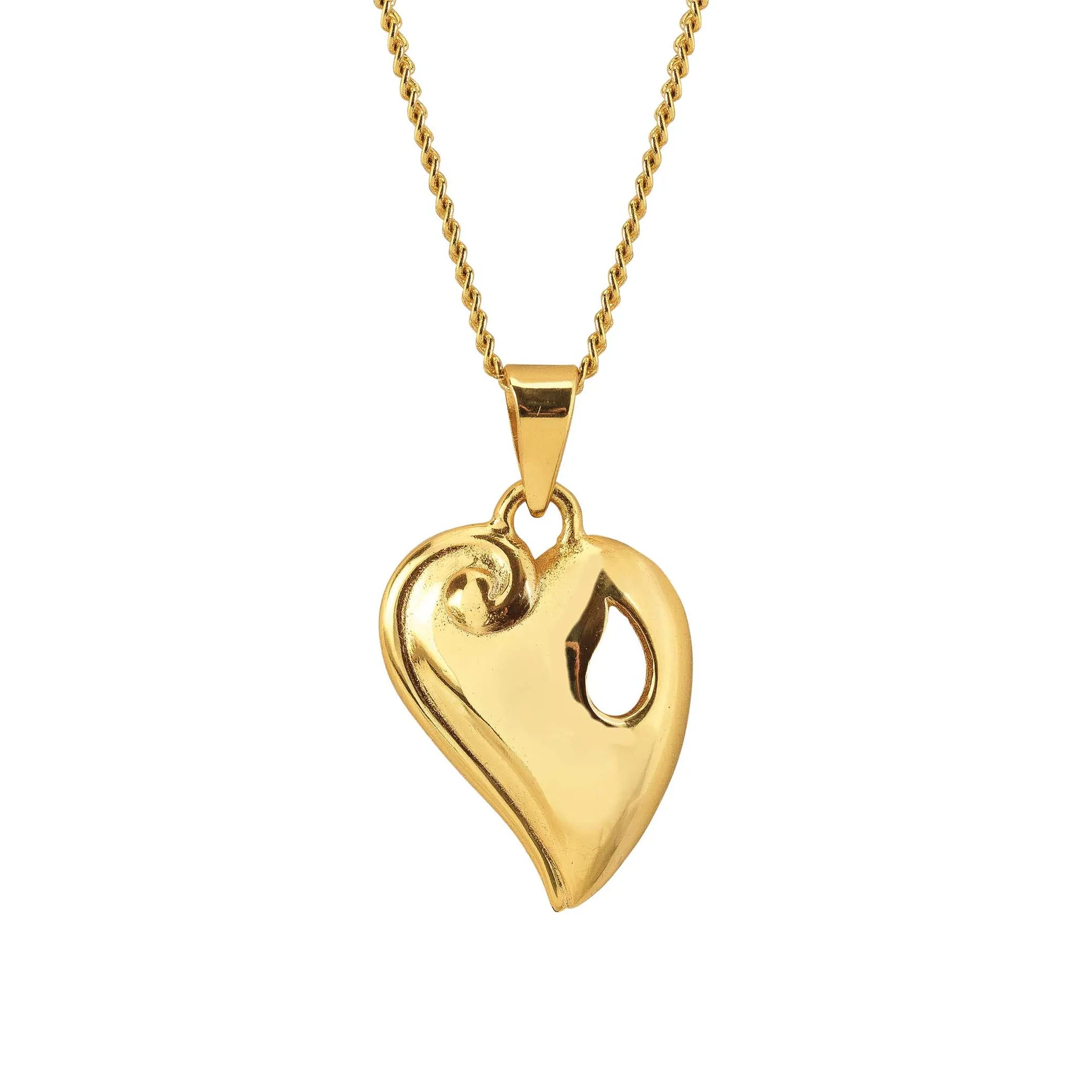 Necklace Reunion Heart Gold-Plated 18L
