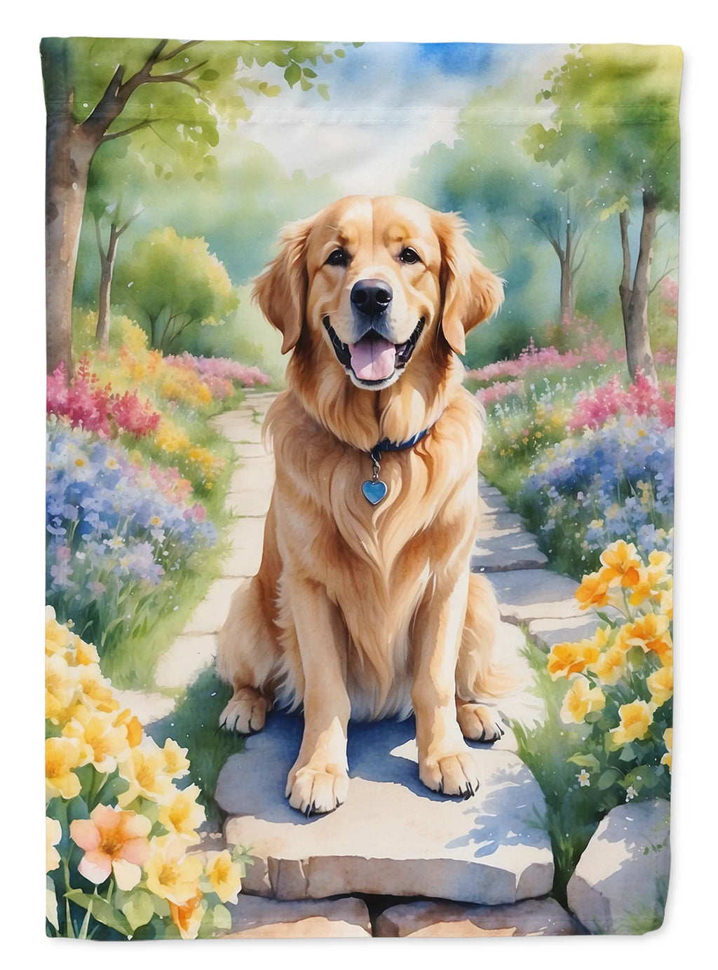 Spring Path Decorative Flag - Size: GARDEN SIZE | Pack Of: 1 | Collection name: Spring path