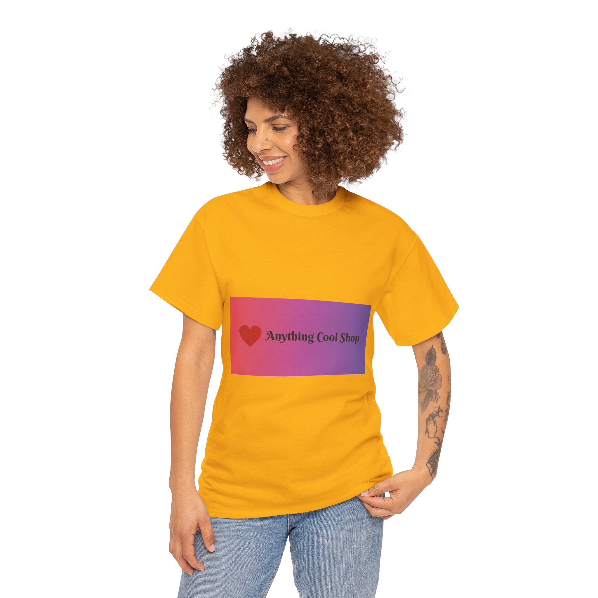Graphic Tee — 'Anything Cool Shop' Heart Gradient Logo