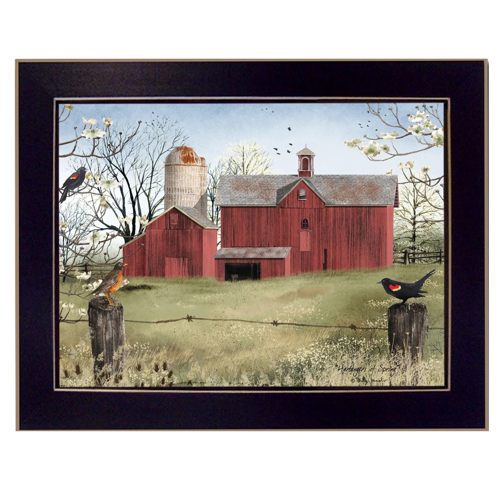 Harbingers of Spring 2 Black Framed Print Wall Art