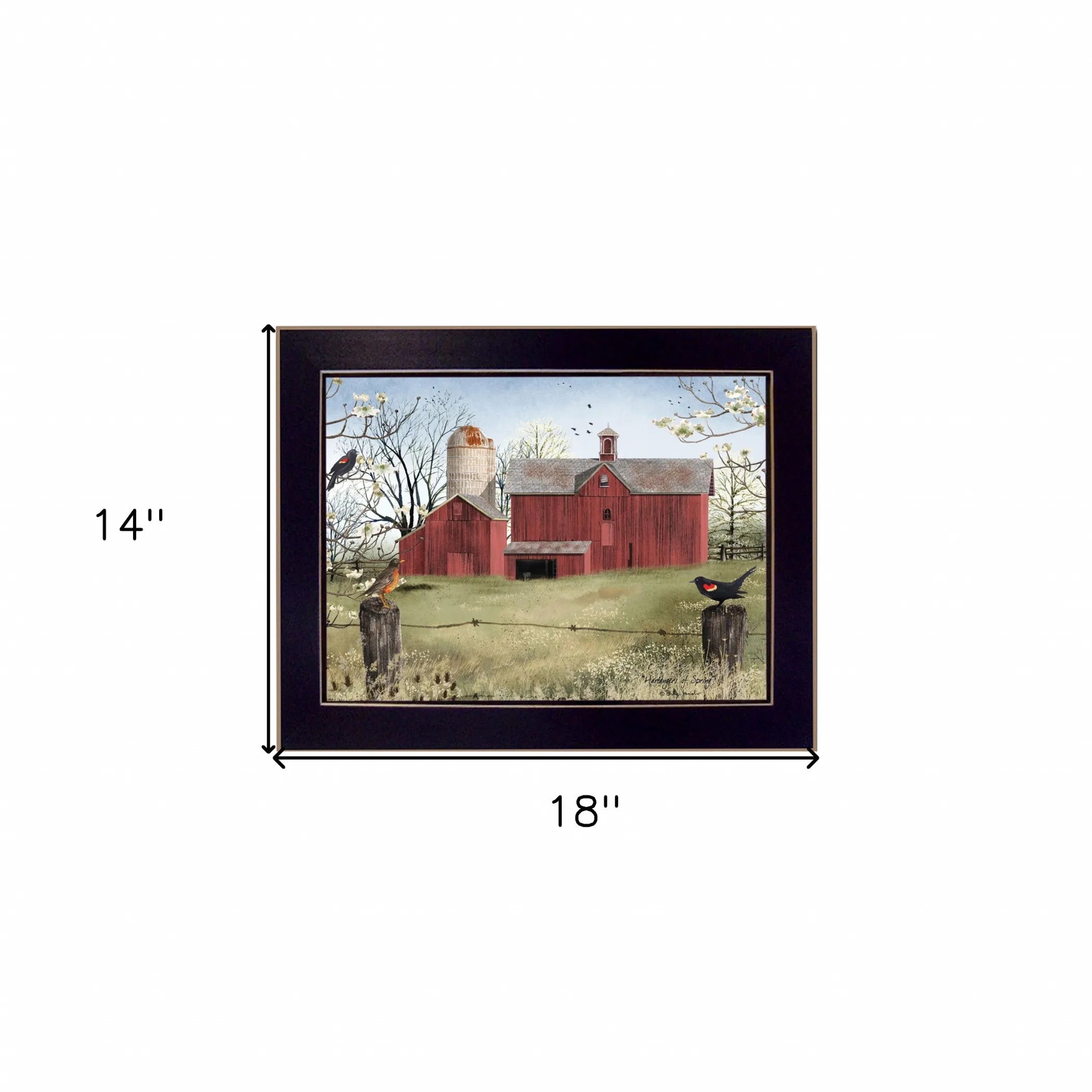 Harbingers of Spring 2 Black Framed Print Wall Art