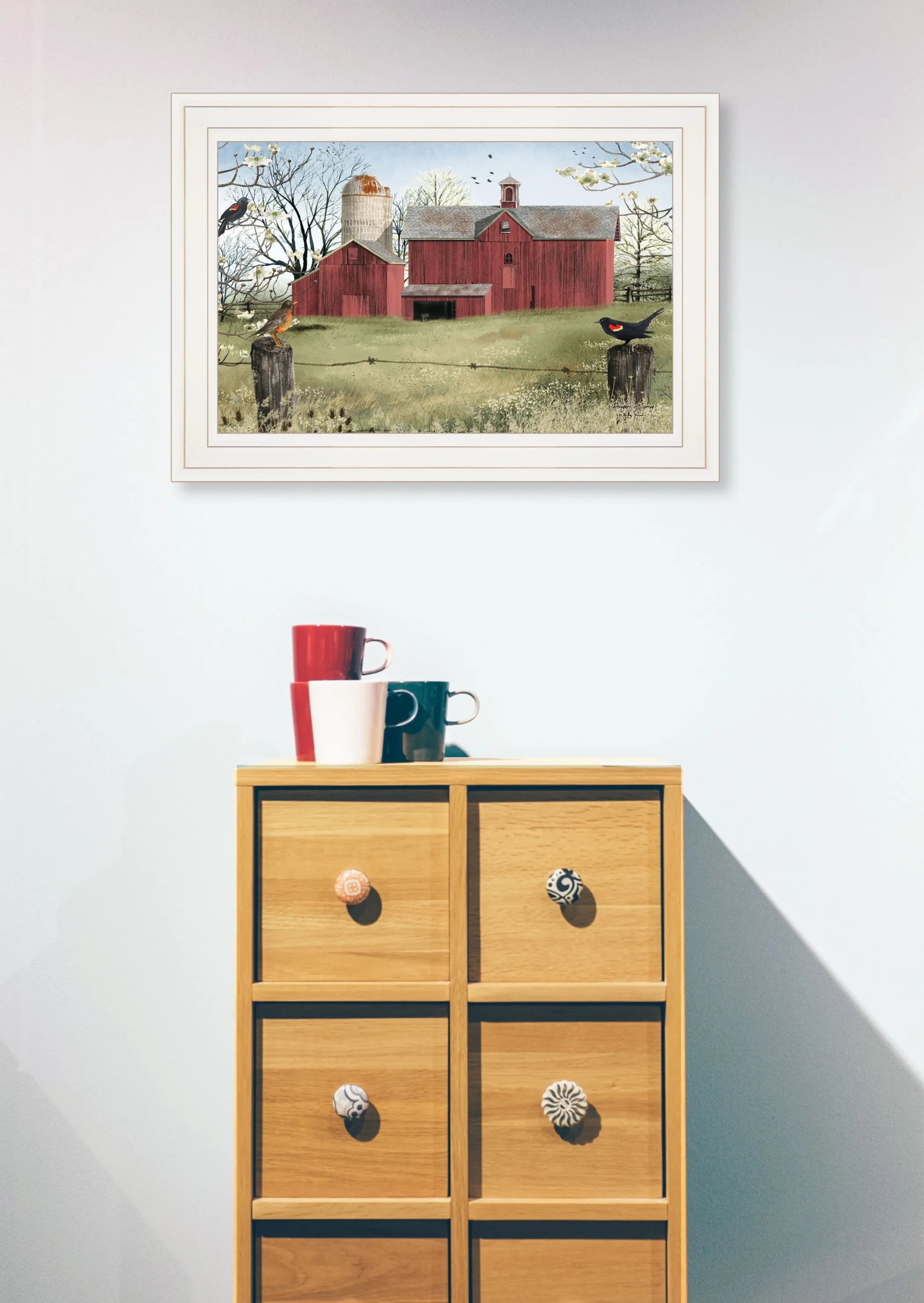 Harbingers of Spring 1 White Framed Print Wall Art