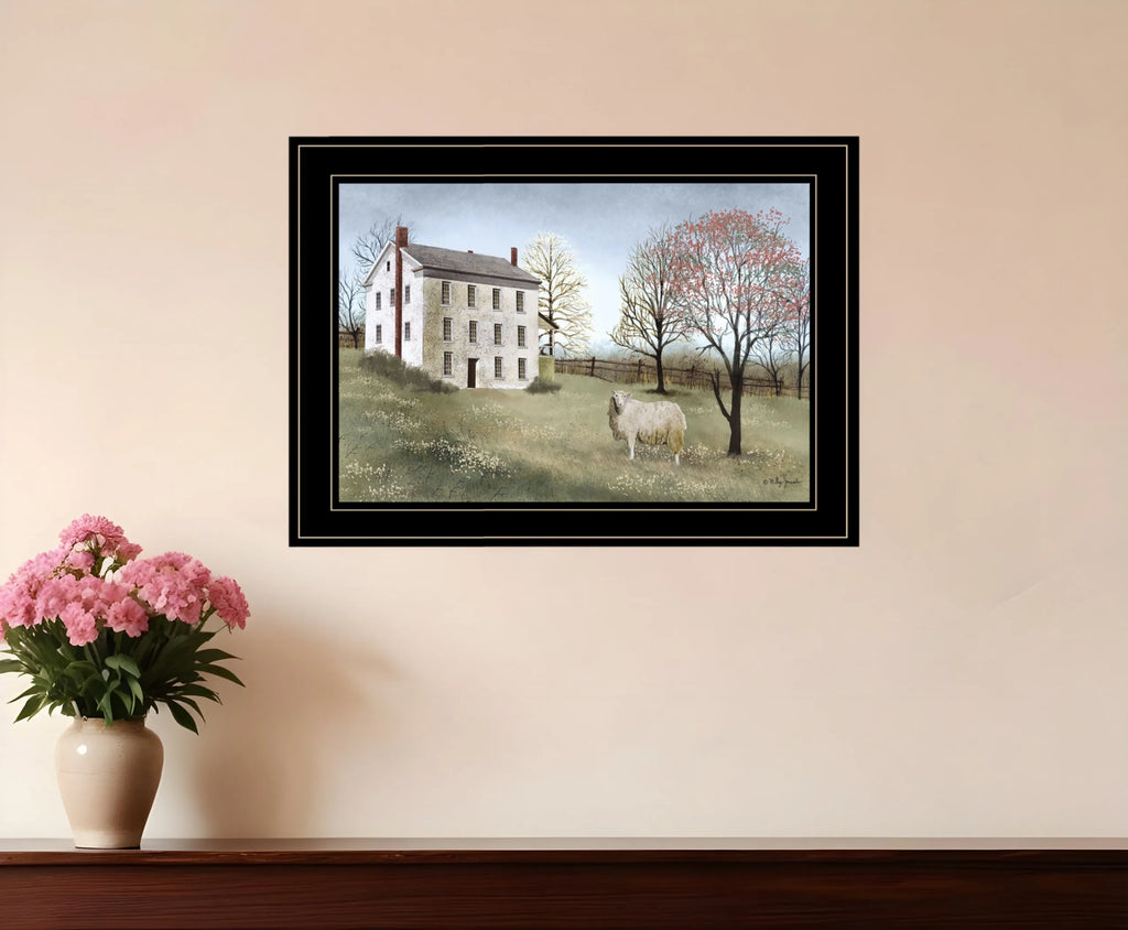 Spring at White House Farm 2 Black Framed Print Wall Art