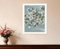 Spring Be Still White Framed Print Wall Art