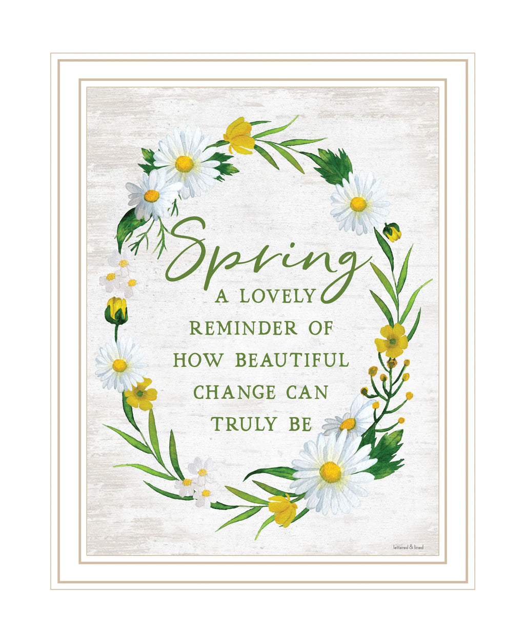 Spring Reminder White Framed Print Wall Art