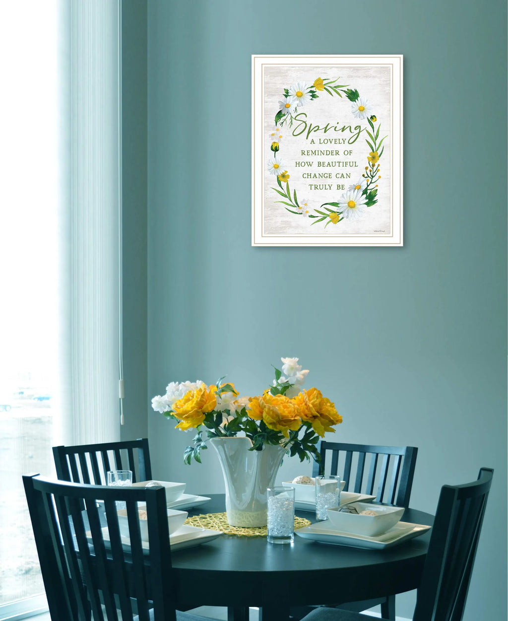 Spring Reminder White Framed Print Wall Art