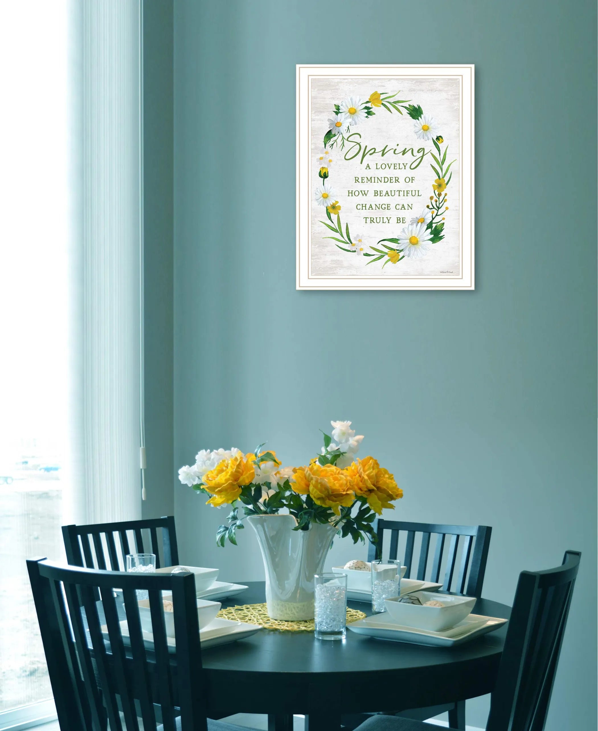 Spring Reminder White Framed Print Wall Art
