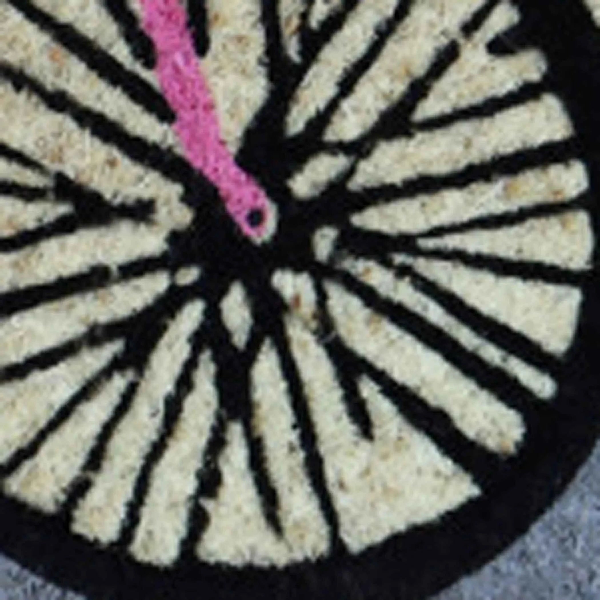 18" X 30" Beige and Black Coir Bicycle Outdoor Spring Door Mat