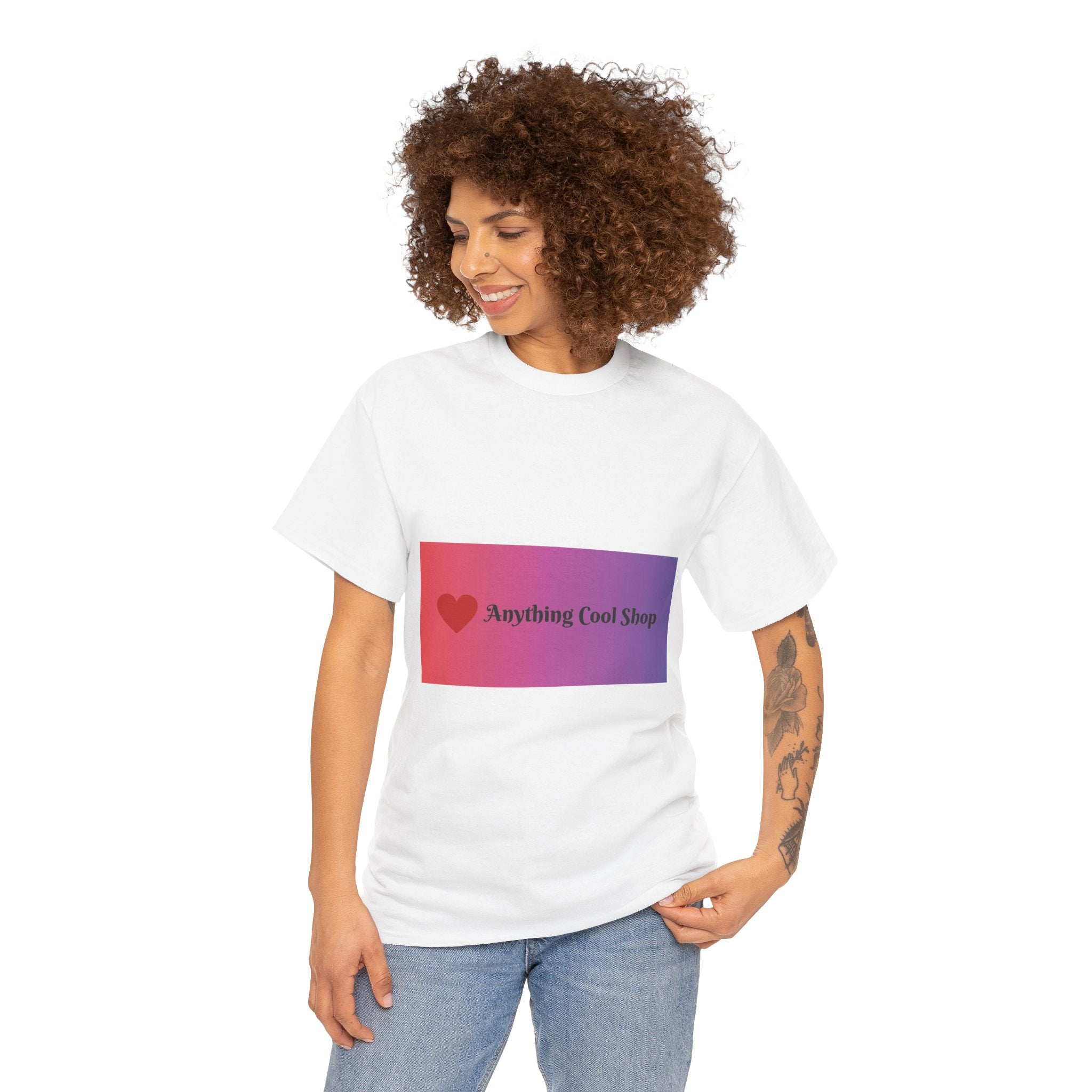 Graphic Tee — 'Anything Cool Shop' Heart Gradient Logo