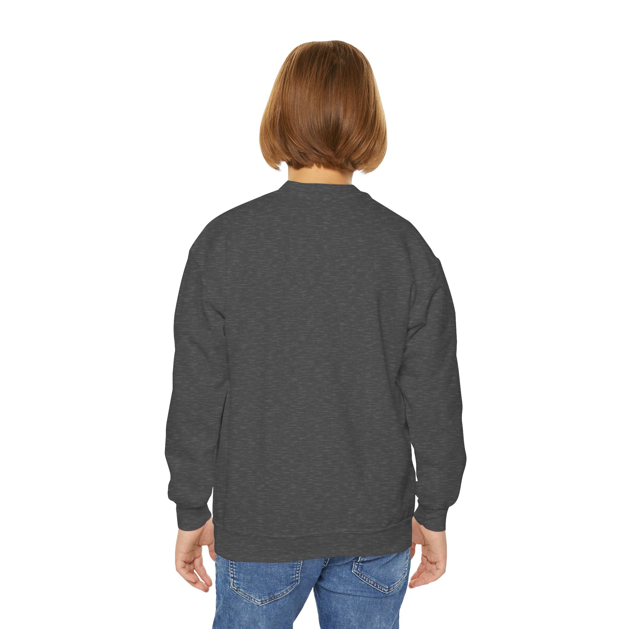 Youth Sweatshirt — “Anything Cool Shop” Gradient Heart Crewneck