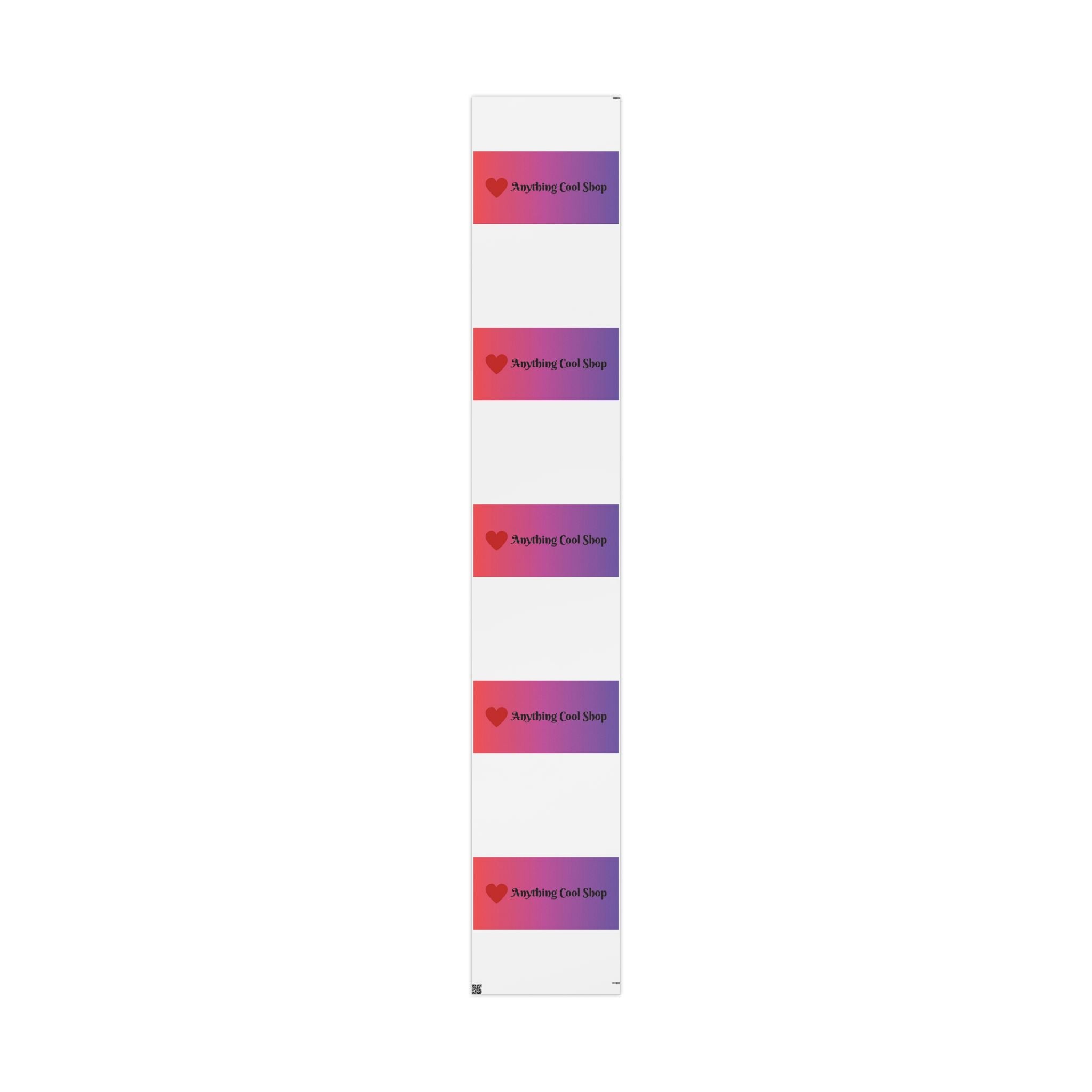 Custom Gradient Heart Wrapping Paper Roll – “Nothing but Love” Gift Wrap